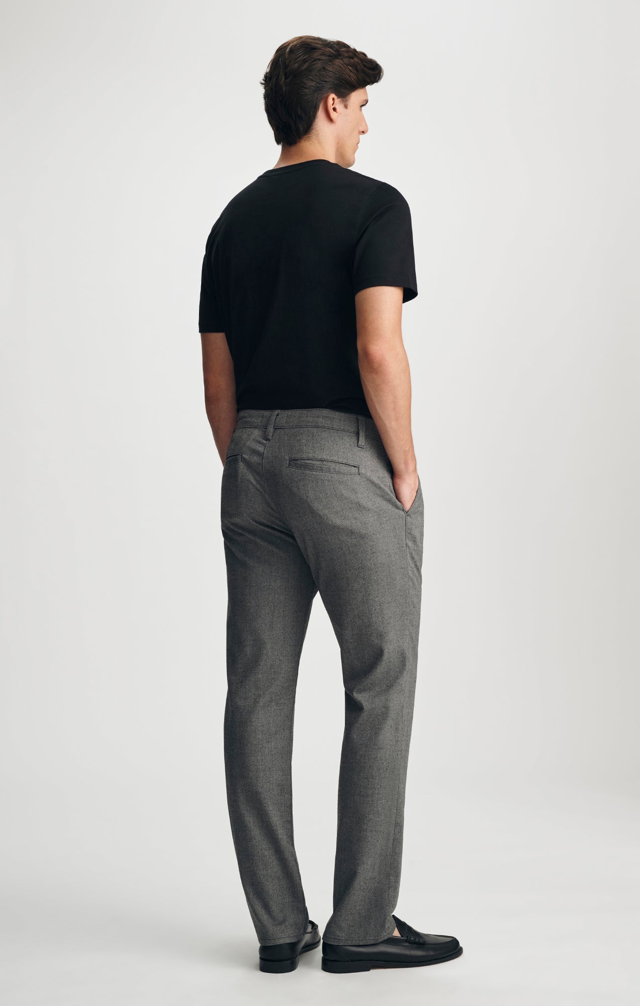 WILL PLEATED STRAIGHT CHINO IN GREY FANCY - Mavi Jeans