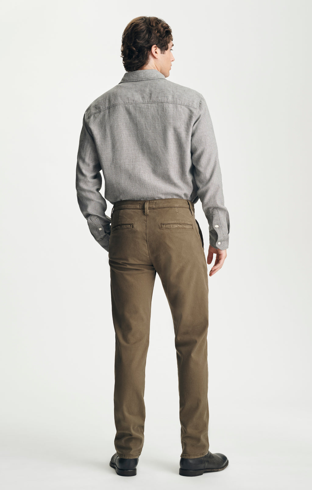 WILL PLEATED STRAIGHT CHINO IN THICKET LUXE TWILL - Mavi Jeans