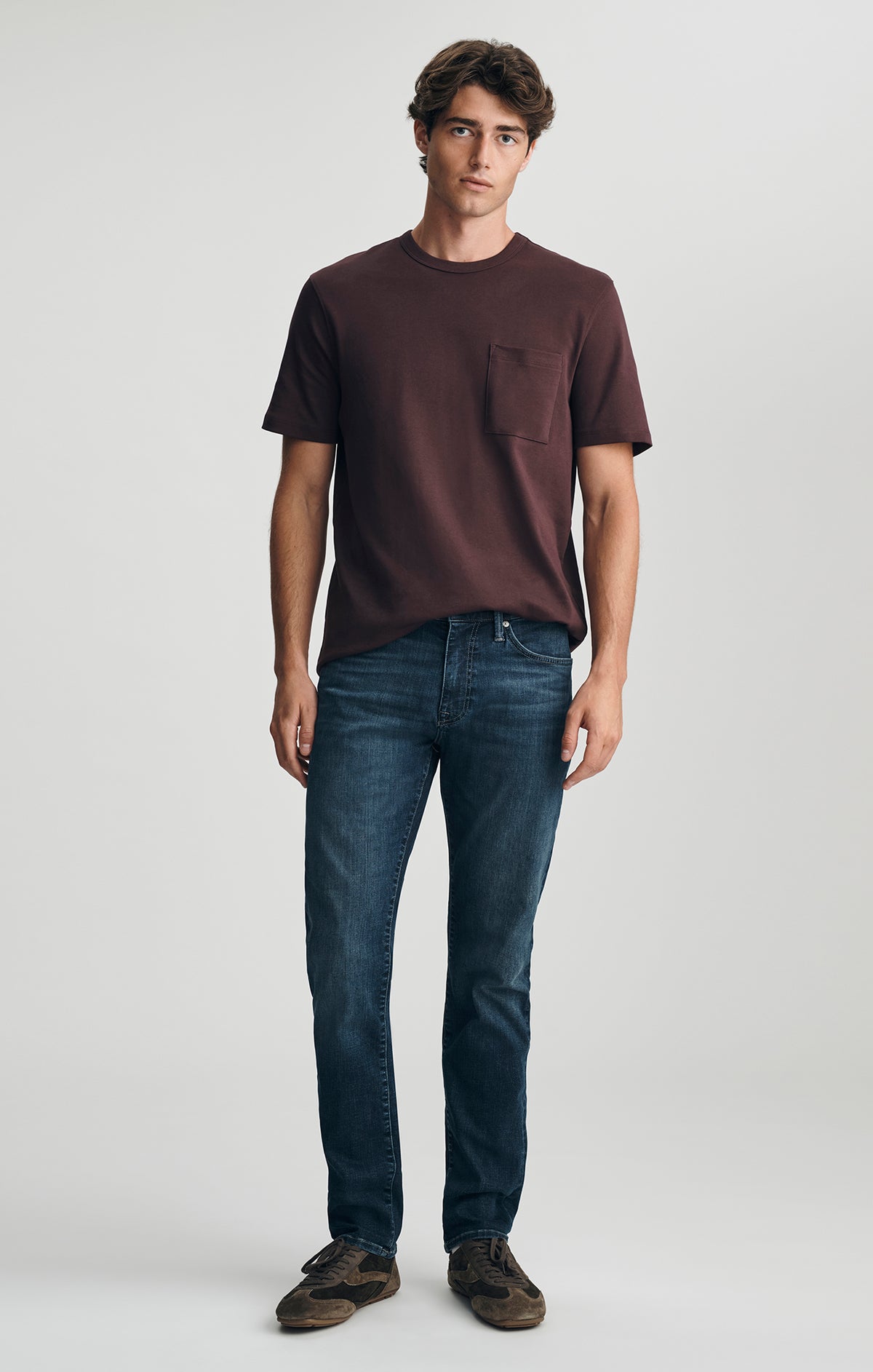 MARCUS SLIM STRAIGHT LEG IN DARK USED ORGANIC VINTAGE - Mavi Jeans