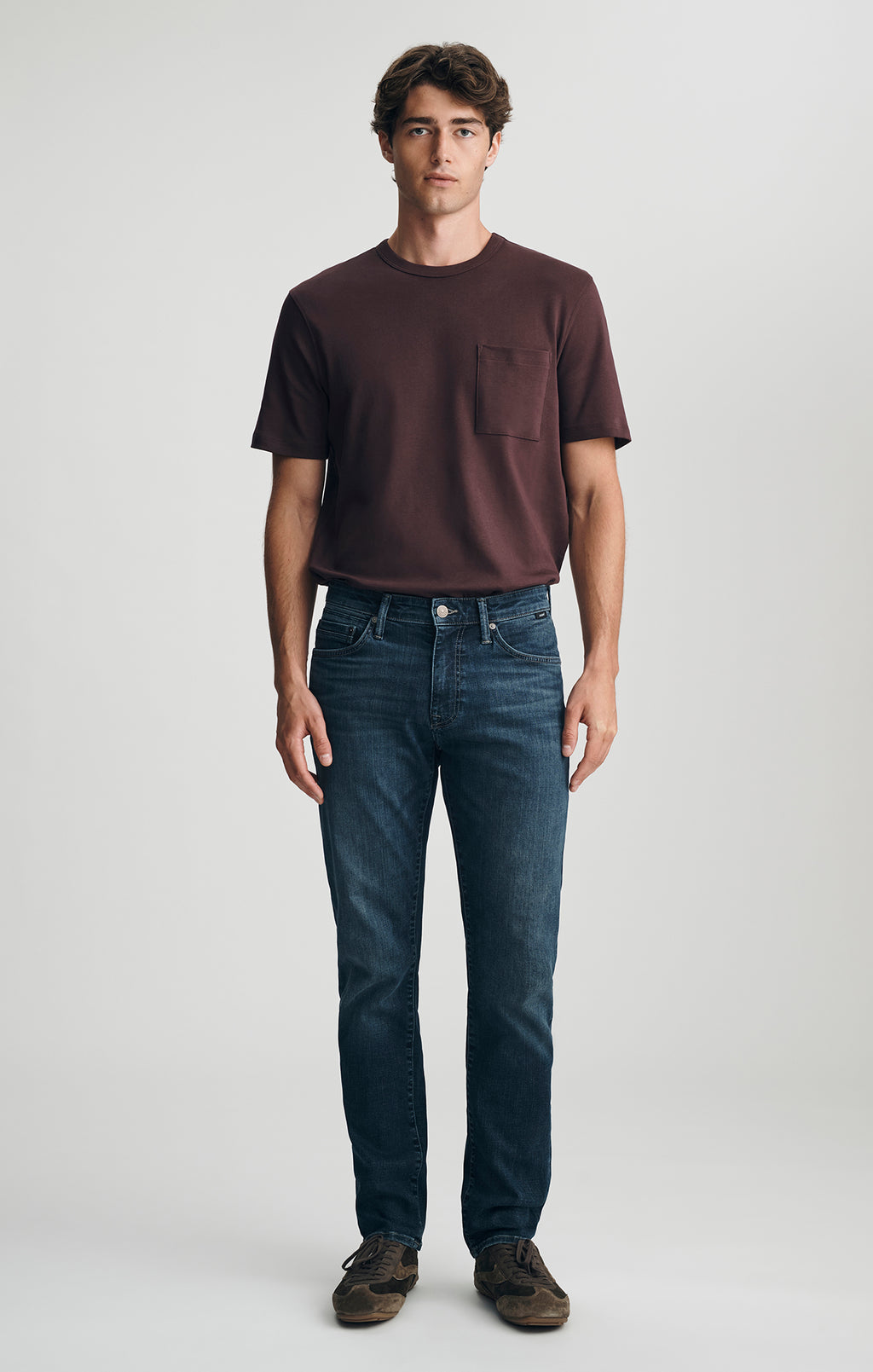 MARCUS SLIM STRAIGHT LEG IN DARK USED ORGANIC VINTAGE - Mavi Jeans