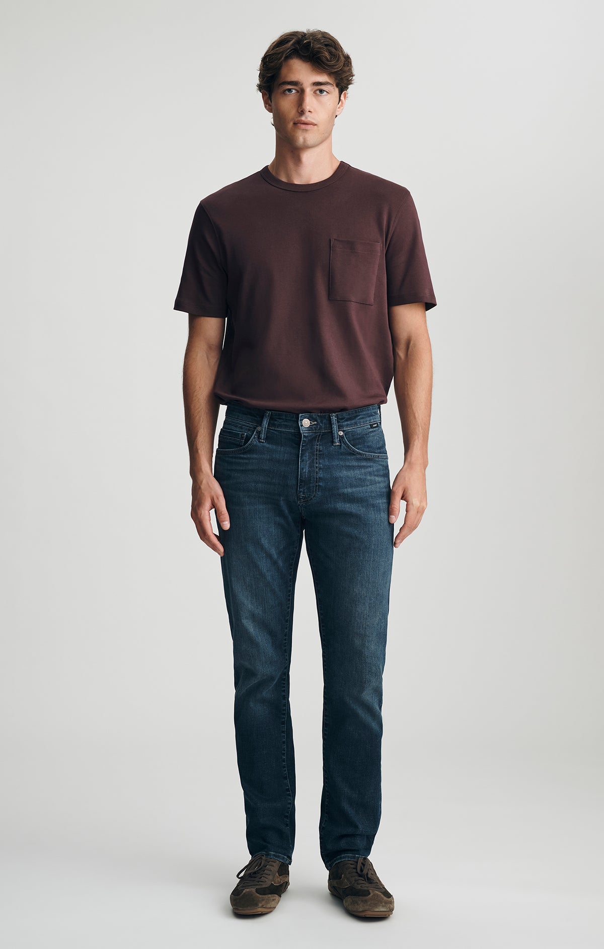 MARCUS SLIM STRAIGHT LEG IN DARK USED ORGANIC VINTAGE - Mavi Jeans