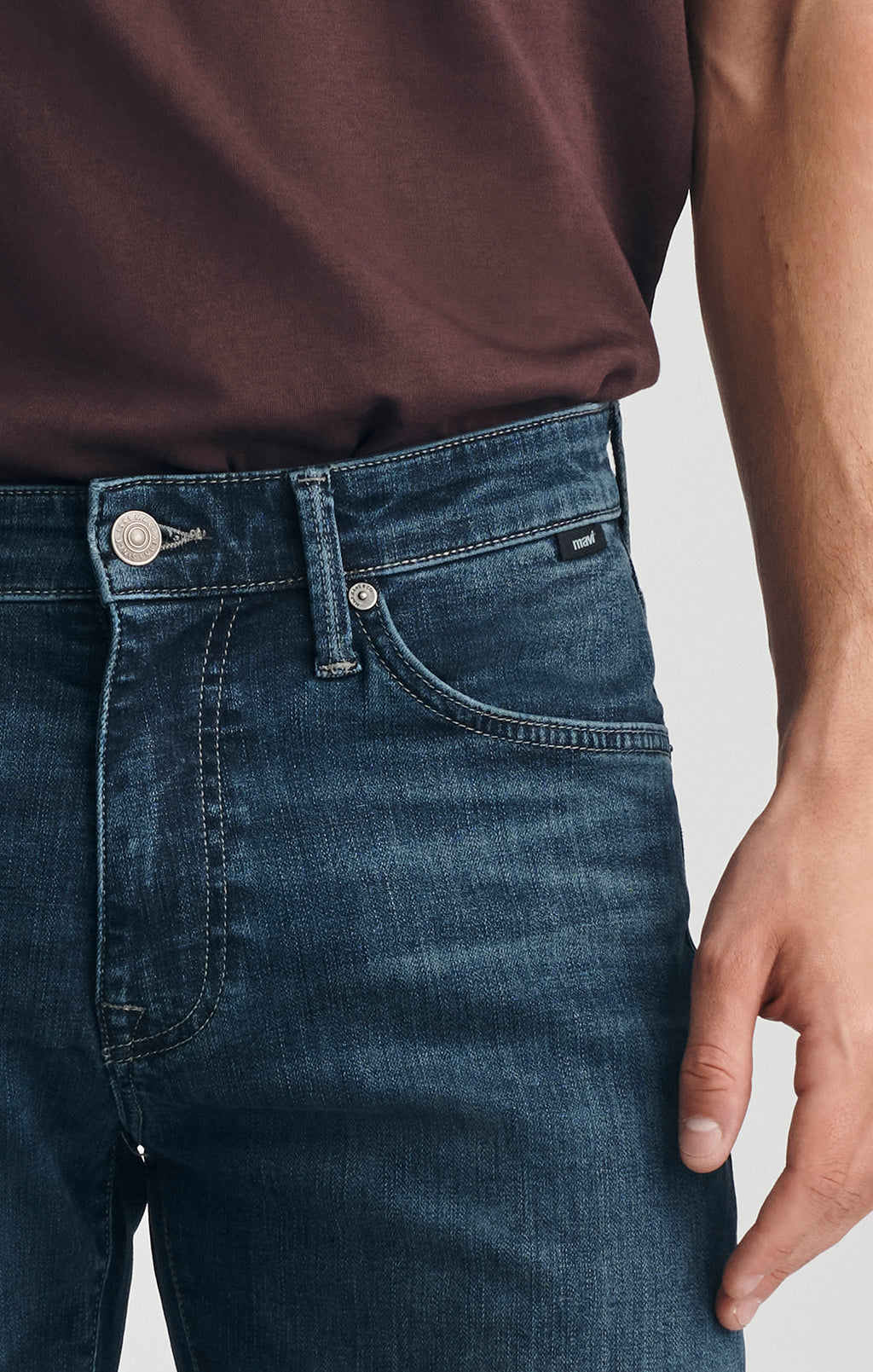 MARCUS SLIM STRAIGHT LEG IN DARK USED ORGANIC VINTAGE - Mavi Jeans