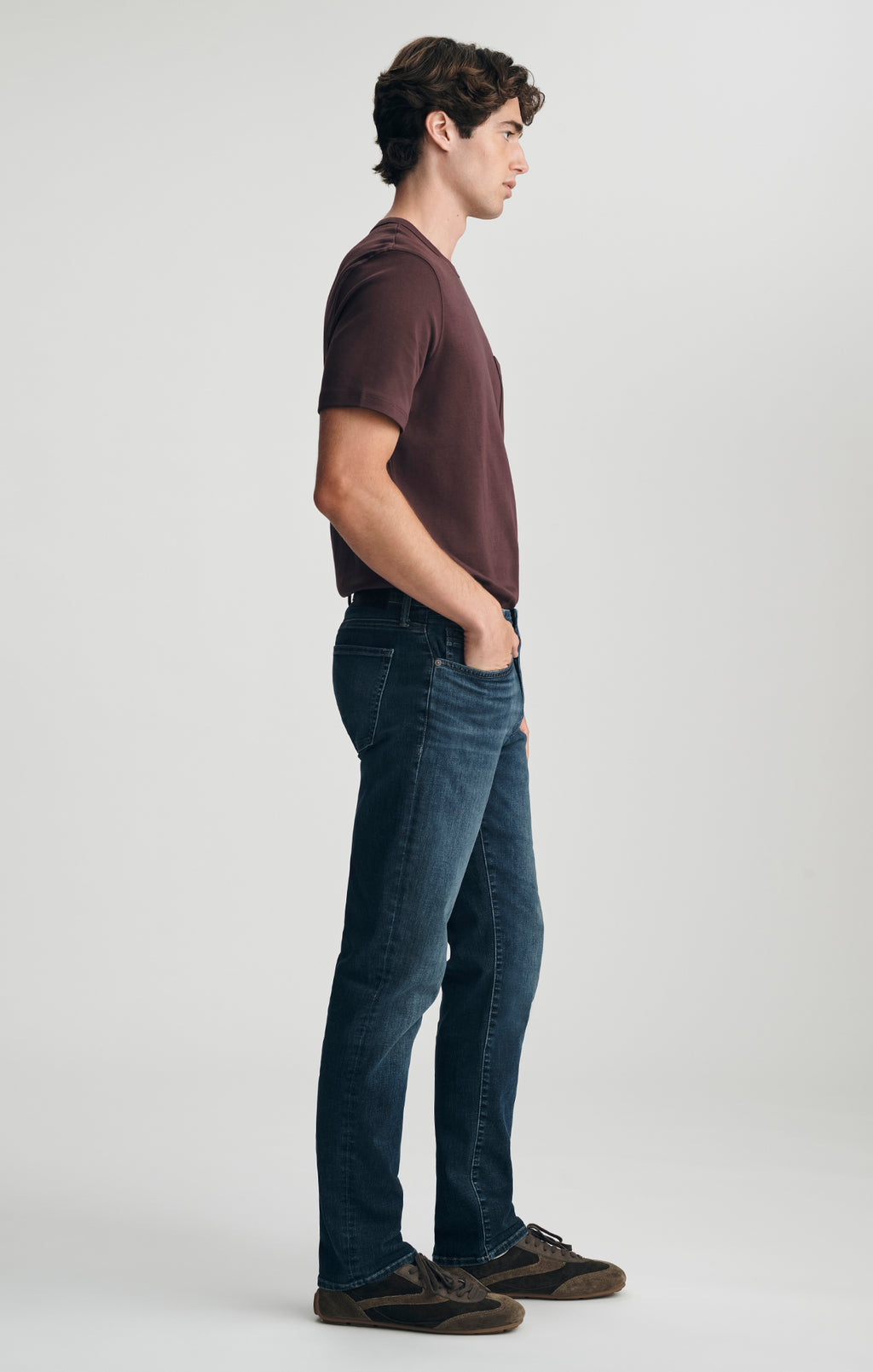 MARCUS SLIM STRAIGHT LEG IN DARK USED ORGANIC VINTAGE - Mavi Jeans