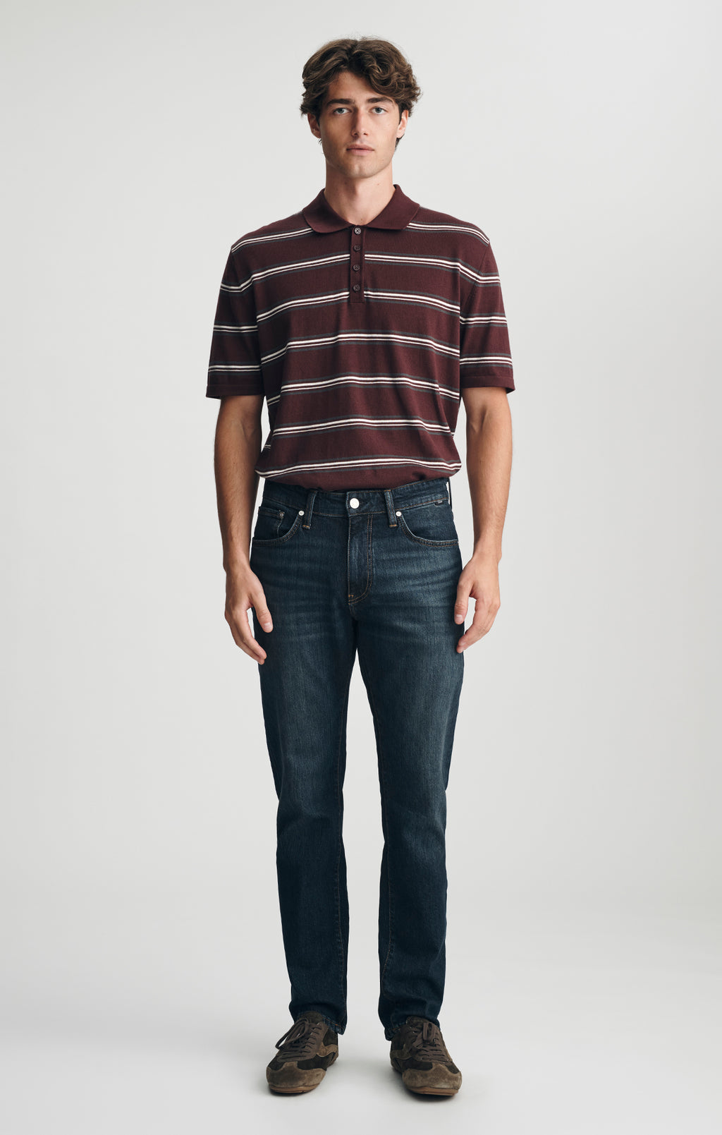 MARCUS SLIM STRAIGHT LEG IN DEEP USED CLASSIC BLUE - Mavi Jeans