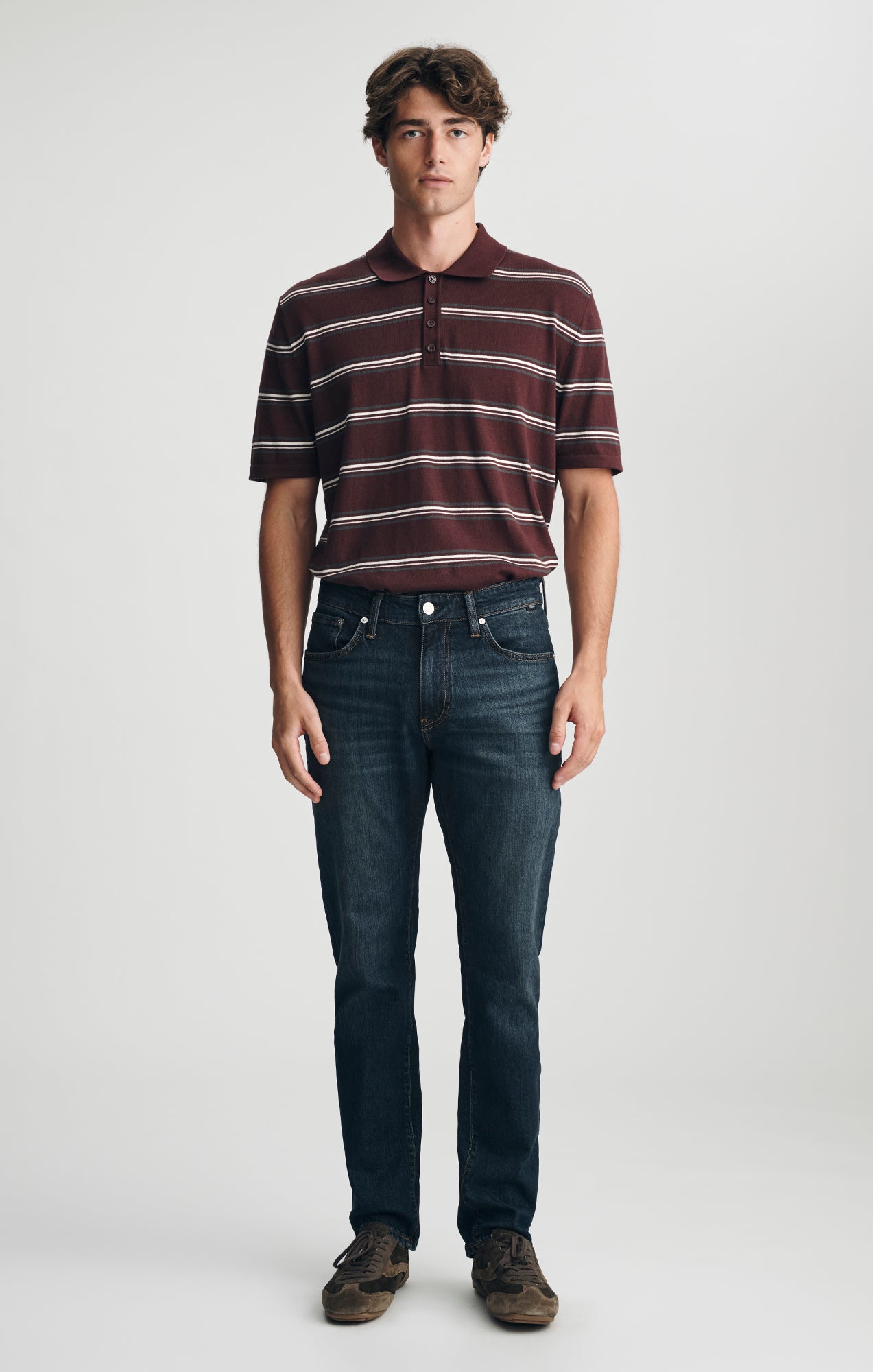 MARCUS SLIM STRAIGHT LEG IN DEEP USED CLASSIC BLUE - Mavi Jeans