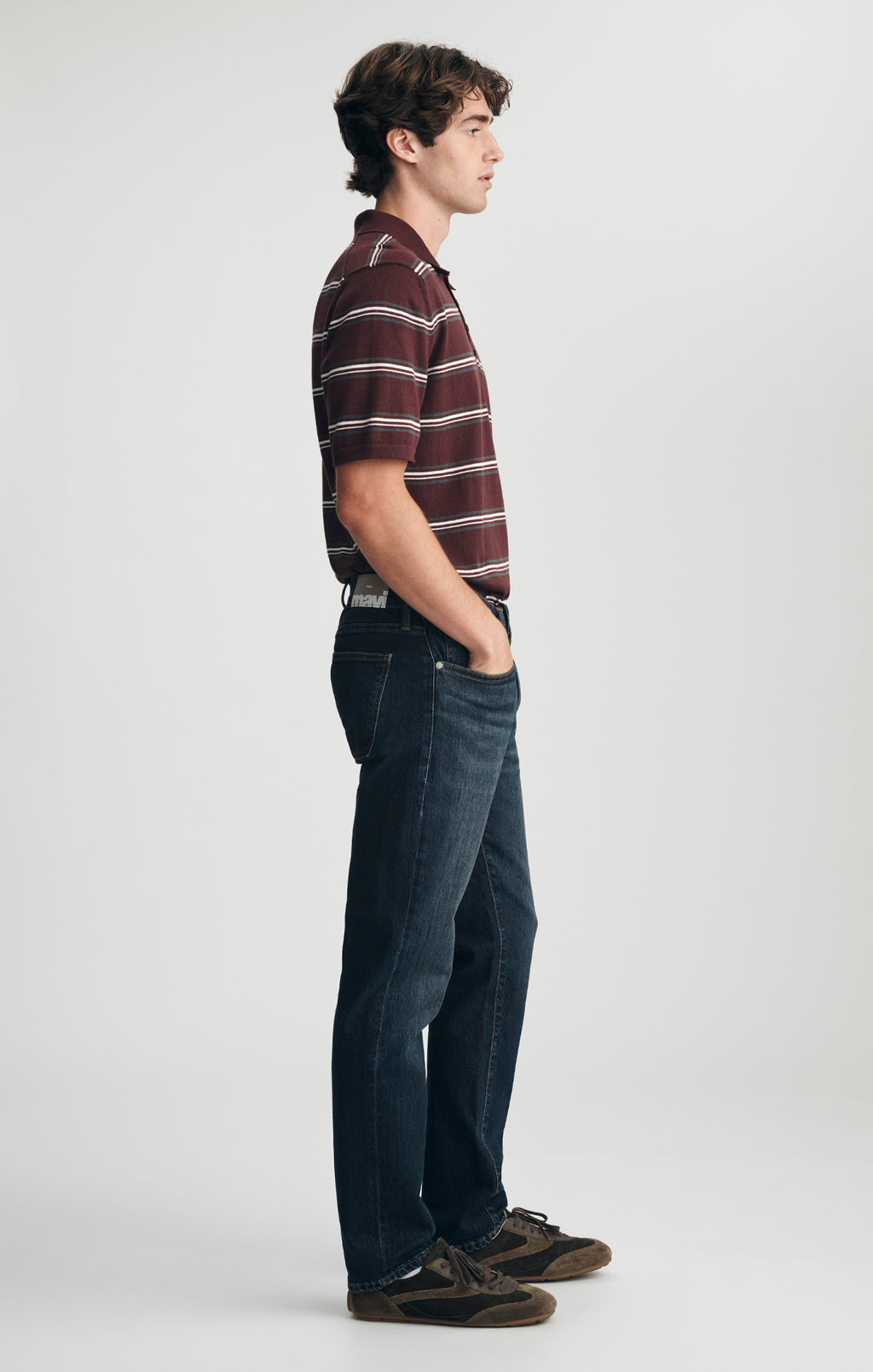 MARCUS SLIM STRAIGHT LEG IN DEEP USED CLASSIC BLUE - Mavi Jeans