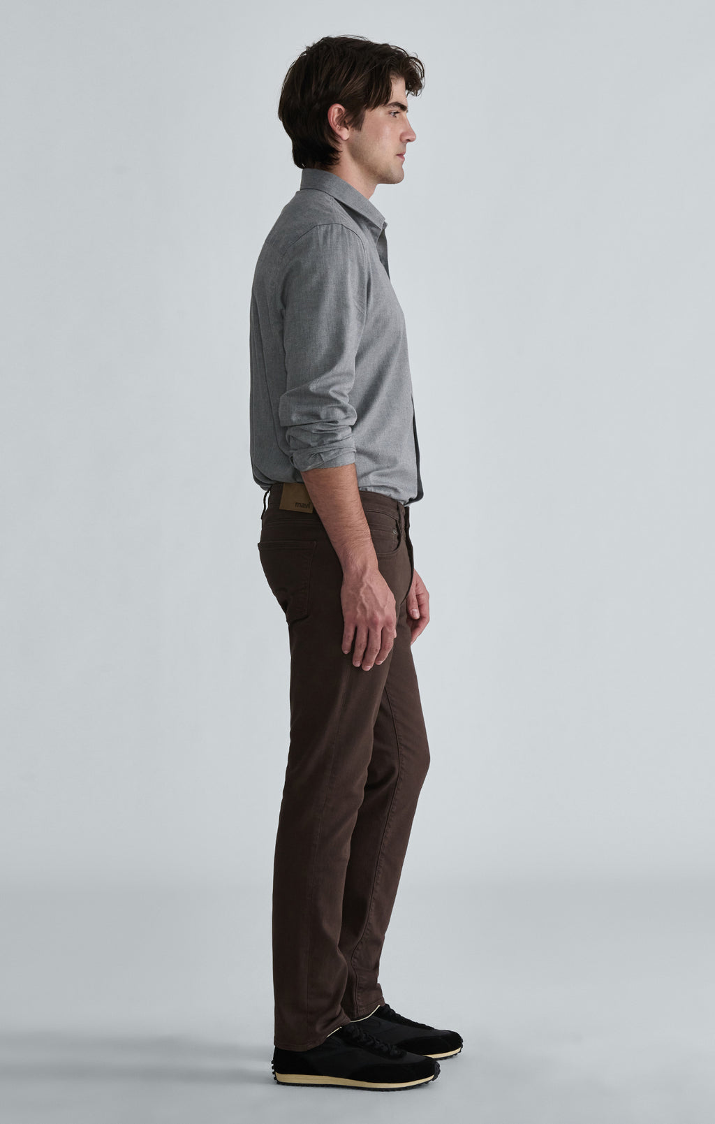MARCUS SLIM STRAIGHT LEG IN BROWN DENIM - Mavi Jeans
