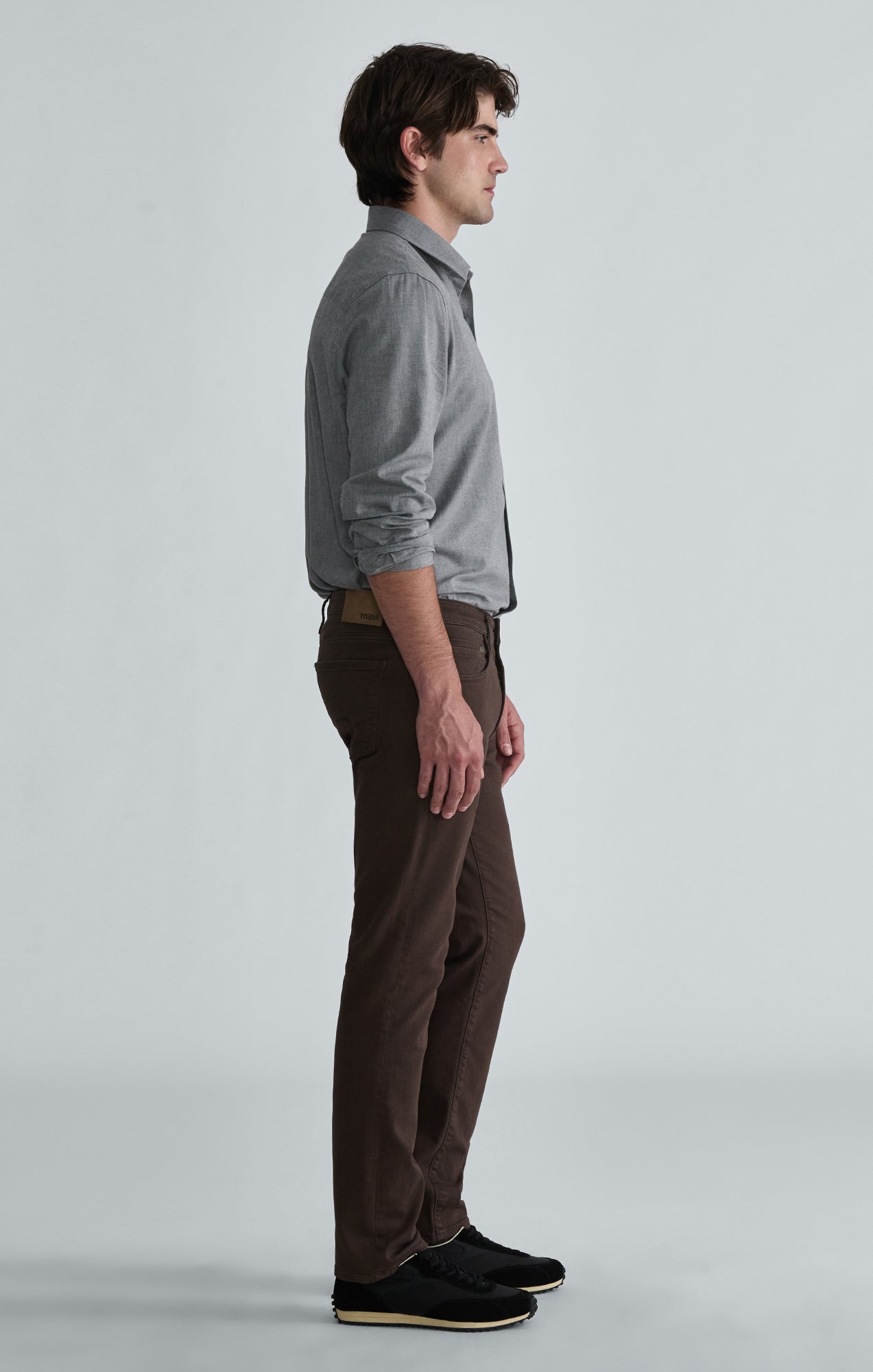 MARCUS SLIM STRAIGHT LEG IN BROWN DENIM - Mavi Jeans