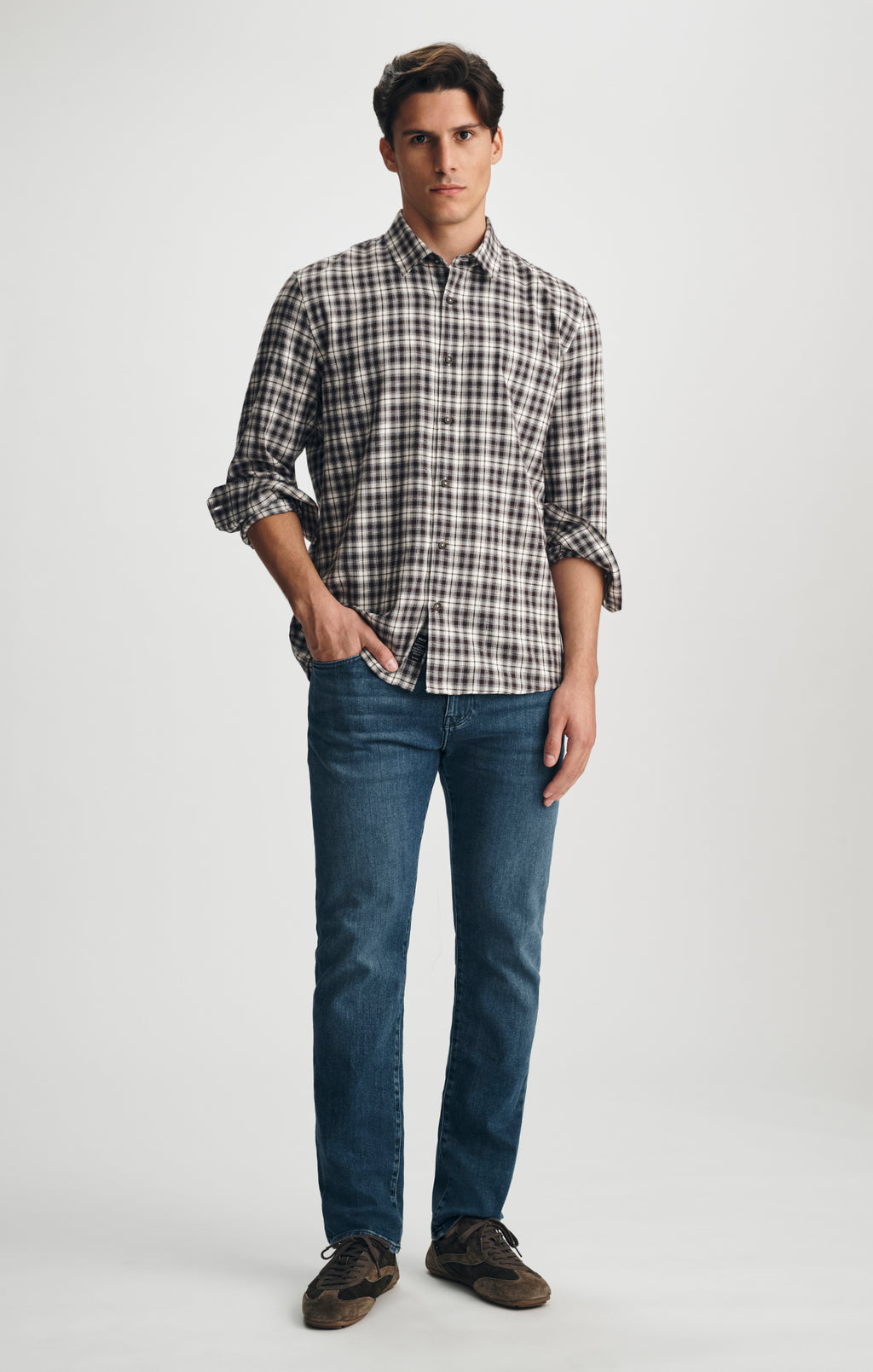 MARCUS SLIM STRAIGHT LEG IN MID FEATHER - Mavi Jeans