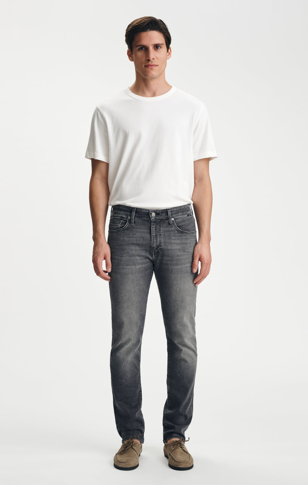 JAKE SLIM LEG IN SMOKE BRUSHED ORGANIC VINTAGE