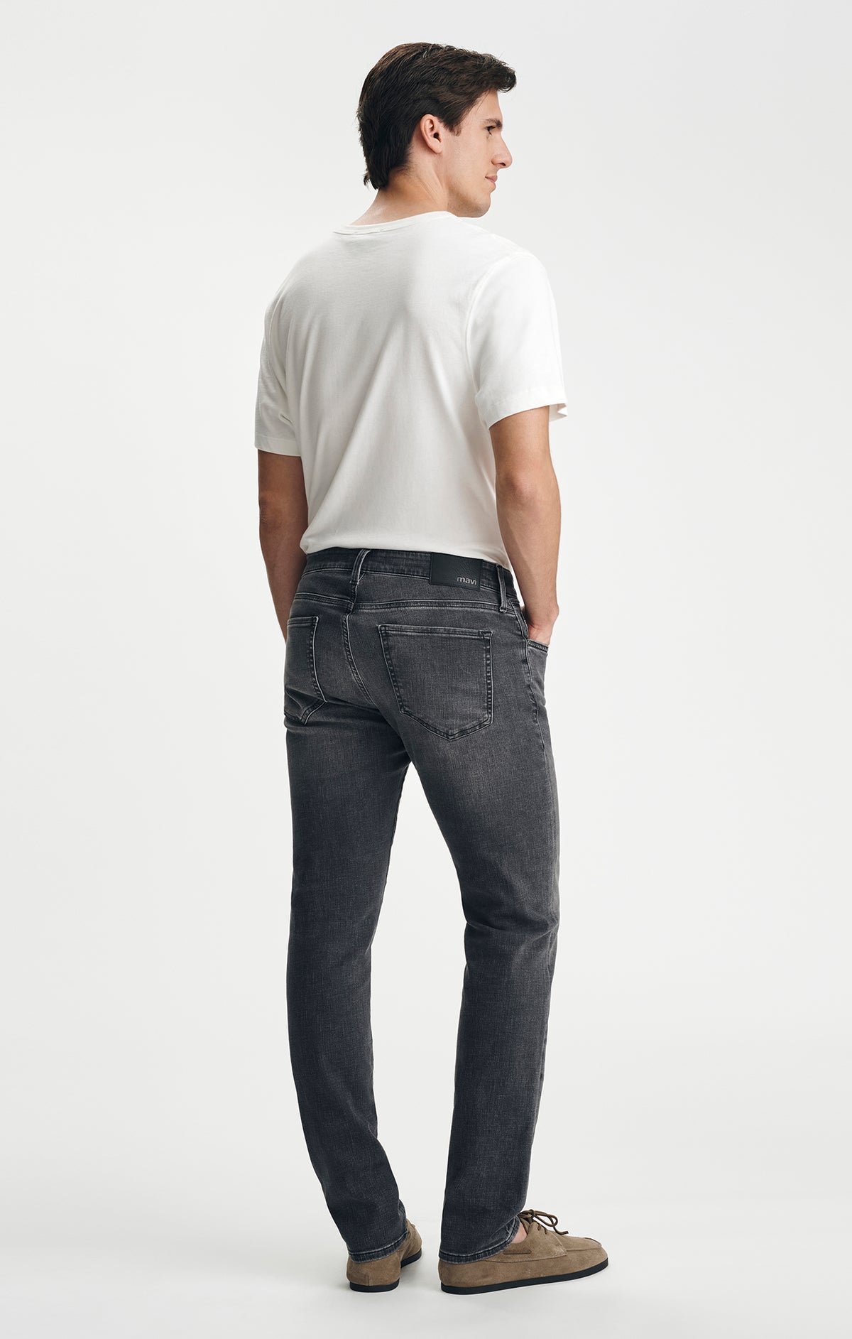 JAKE SLIM LEG IN SMOKE BRUSHED ORGANIC VINTAGE