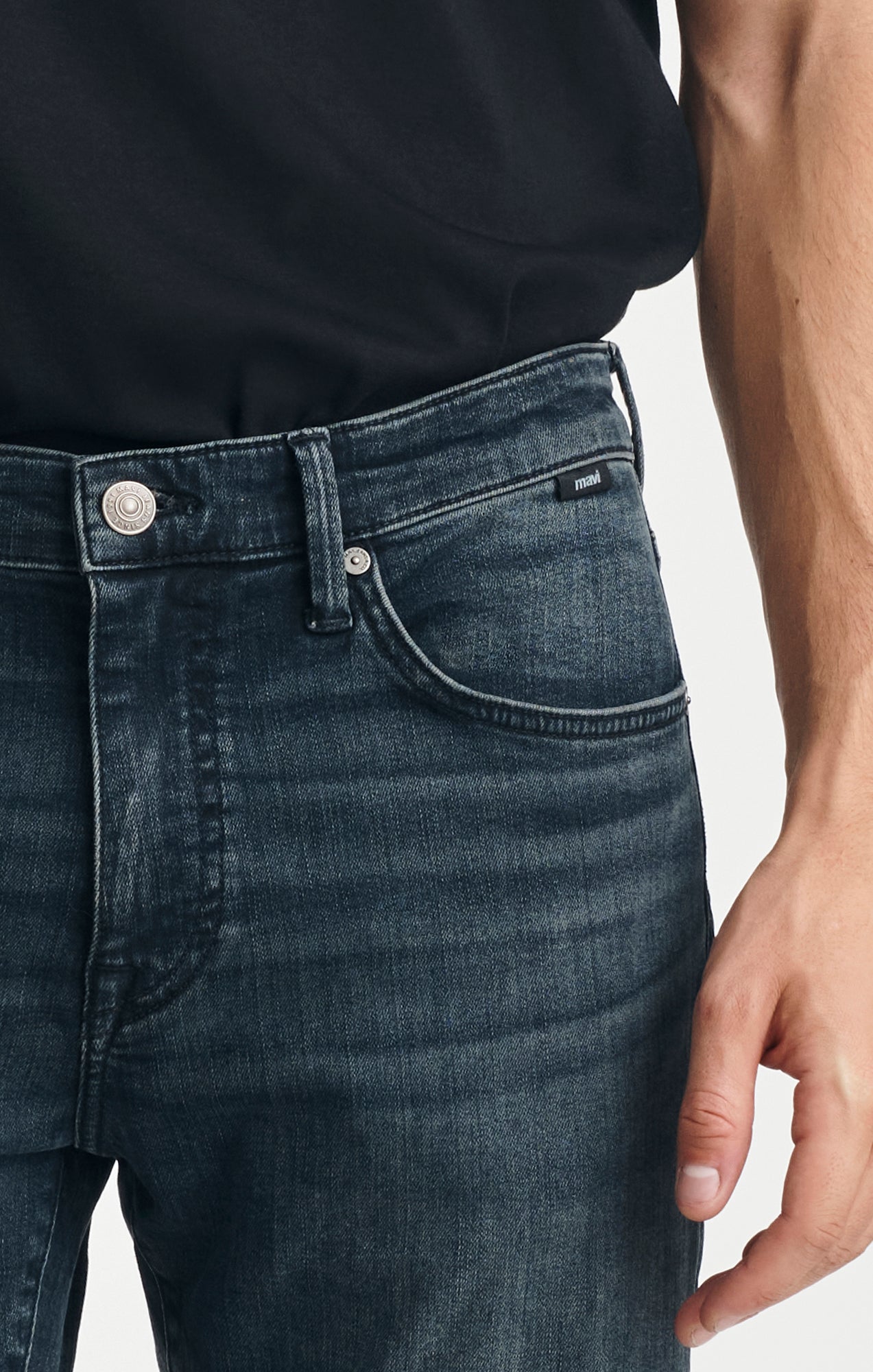 JAKE SLIM LEG IN DARK USED ORGANIC VINTAGE - Mavi Jeans