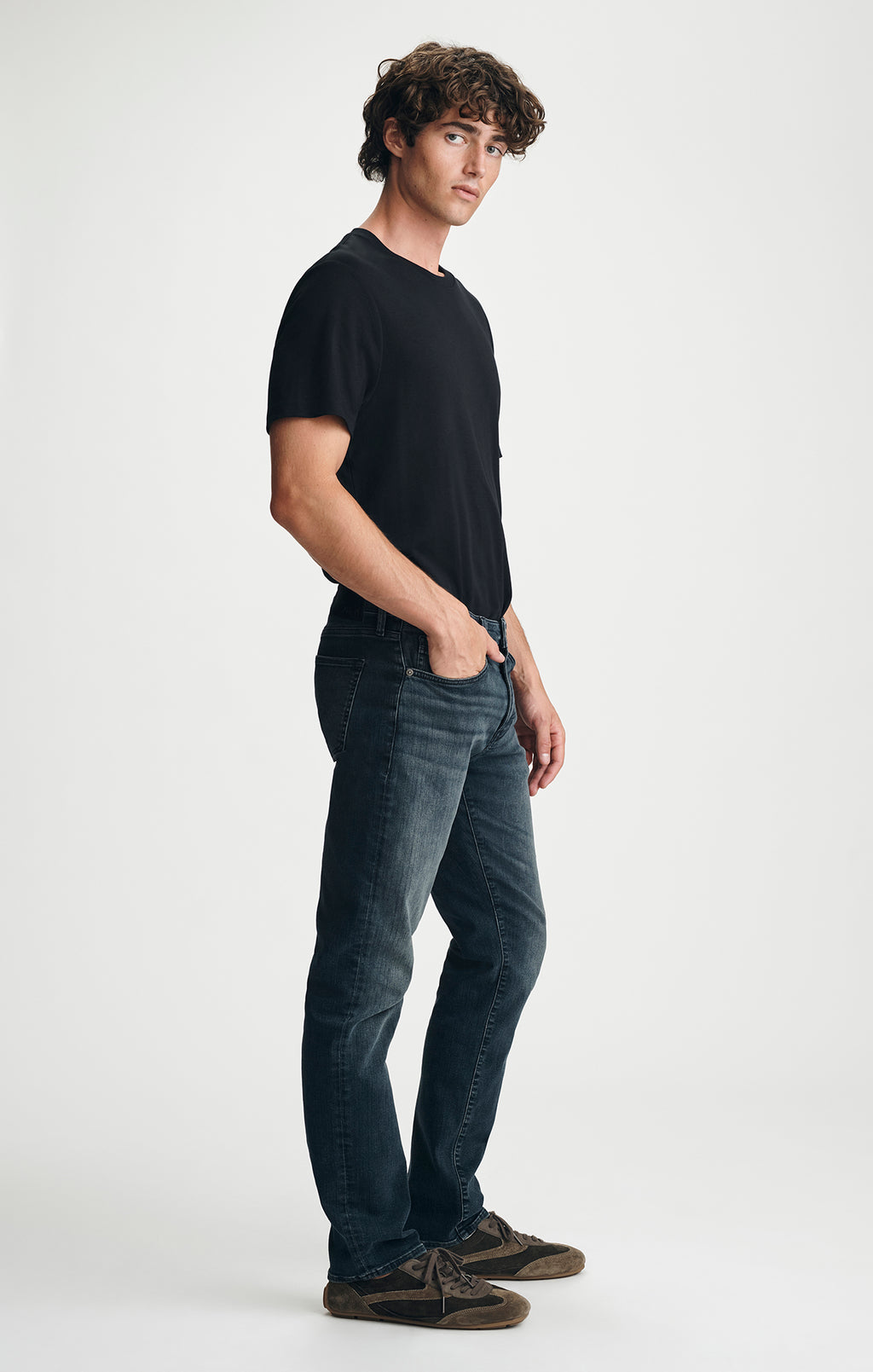 JAKE SLIM LEG IN DARK USED ORGANIC VINTAGE - Mavi Jeans