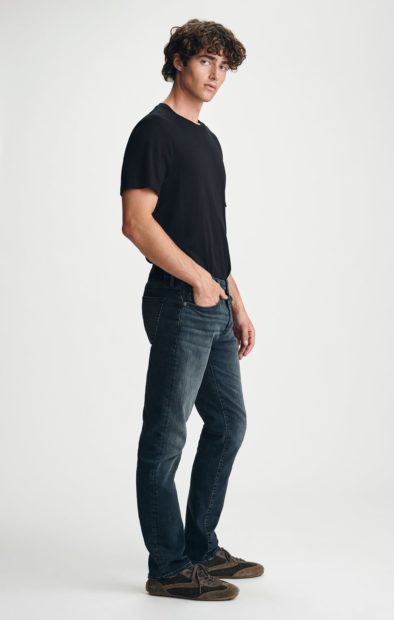 JAKE SLIM LEG IN DARK USED ORGANIC VINTAGE - Mavi Jeans
