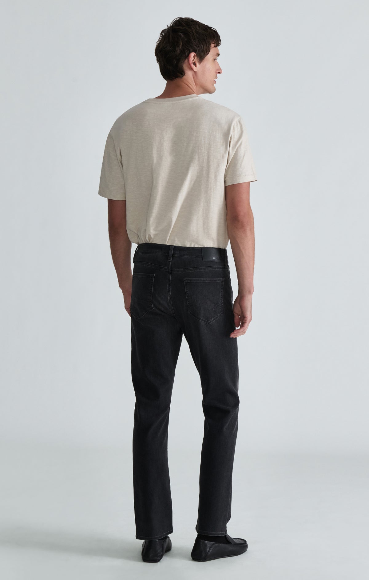 ZACH STRAIGHT LEG IN SMOKE BRUSHED FEATHER BLUE - Mavi Jeans