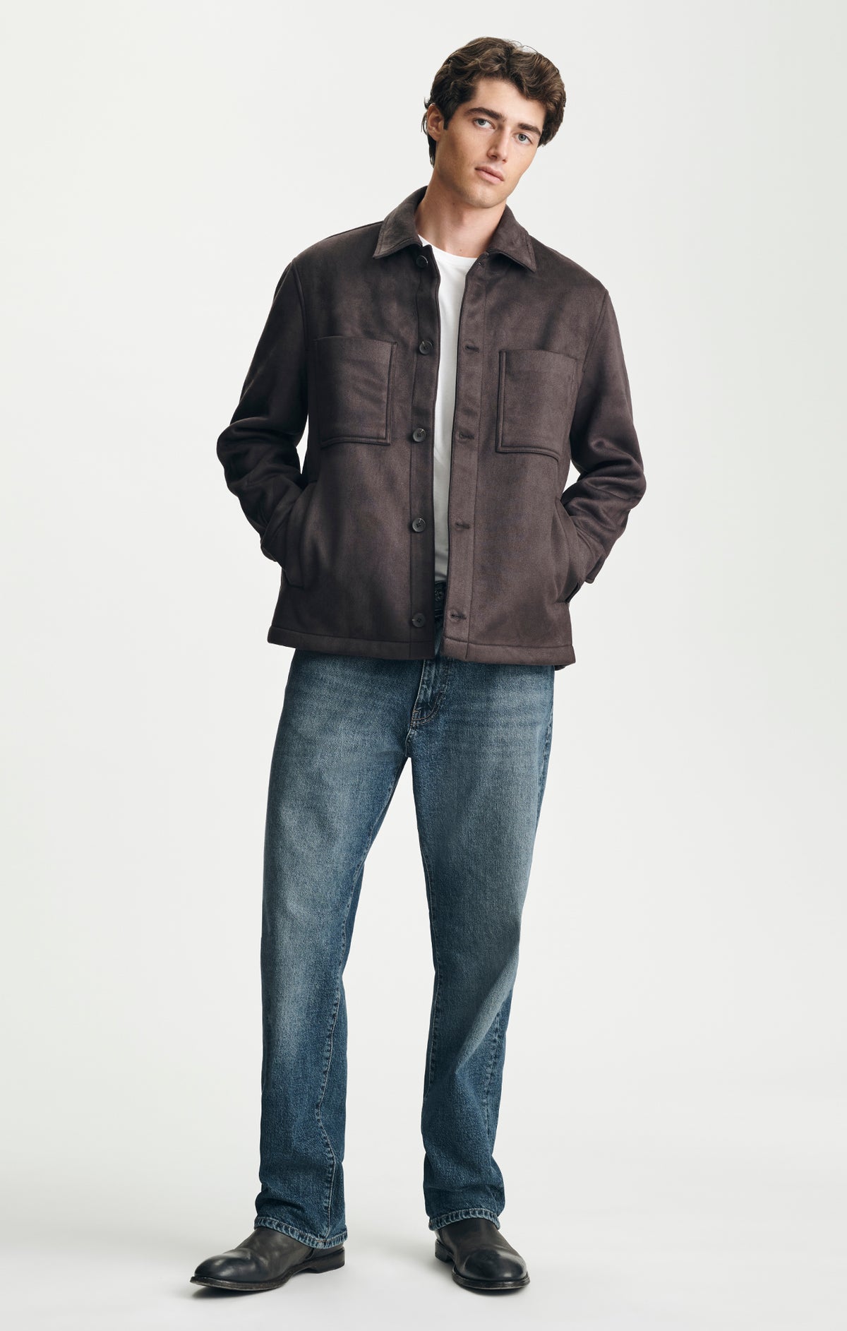 SHIRT JACKET IN ESPRESSO - Mavi Jeans