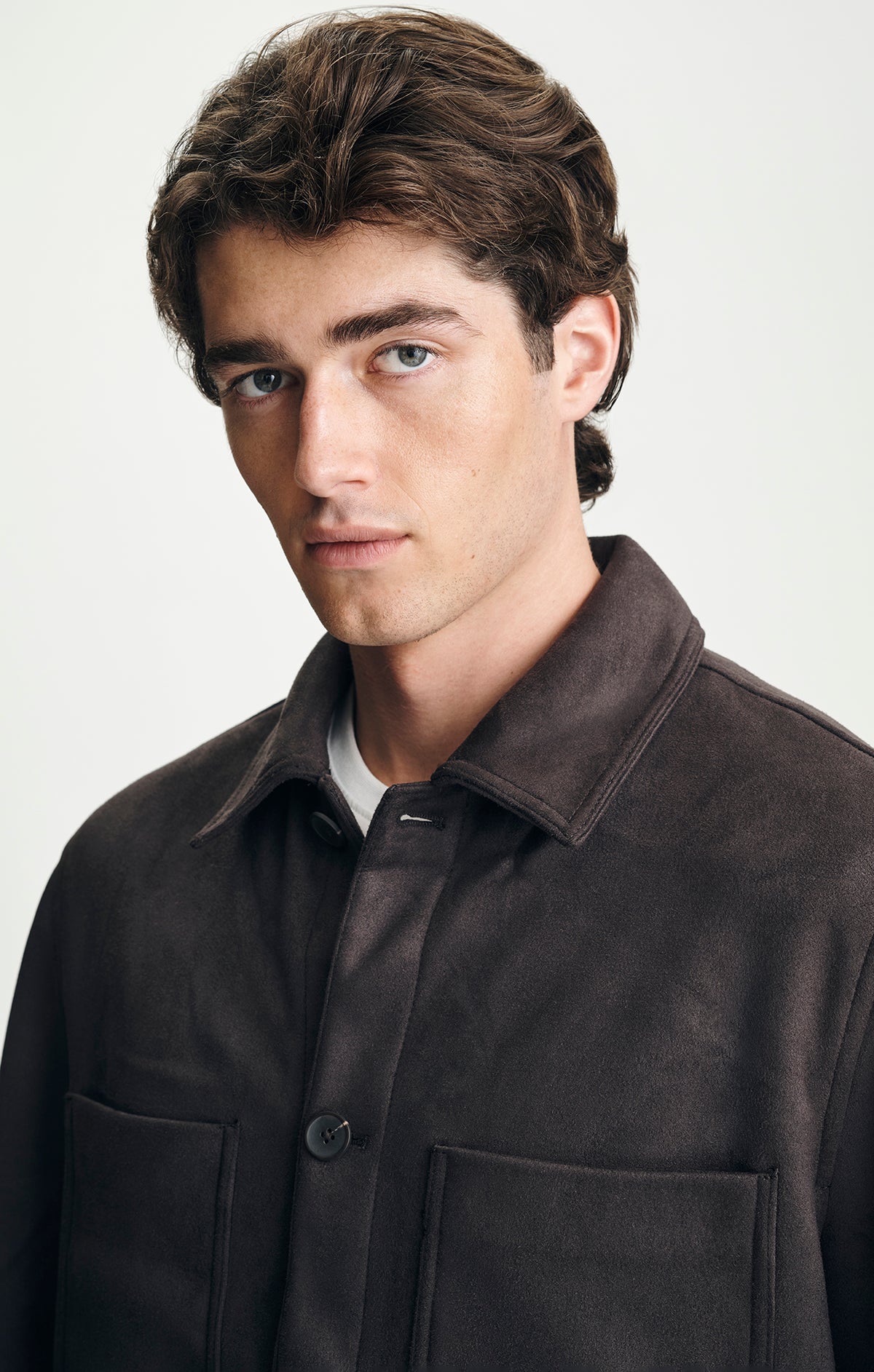SHIRT JACKET IN ESPRESSO - Mavi Jeans