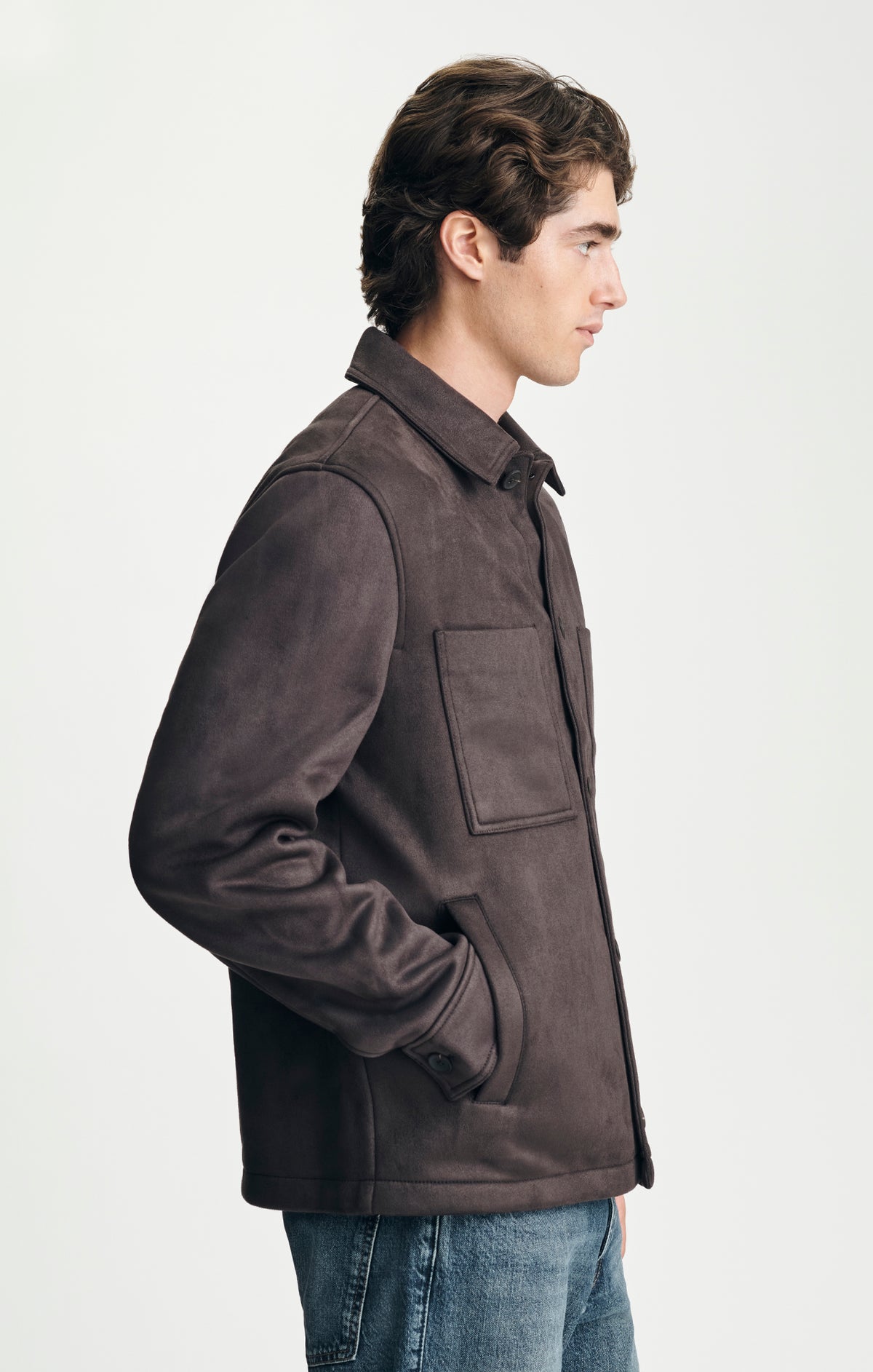 SHIRT JACKET IN ESPRESSO - Mavi Jeans