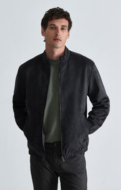 FAUX SUEDE BOMBER JACKET IN UNEXPLORED - Mavi Jeans