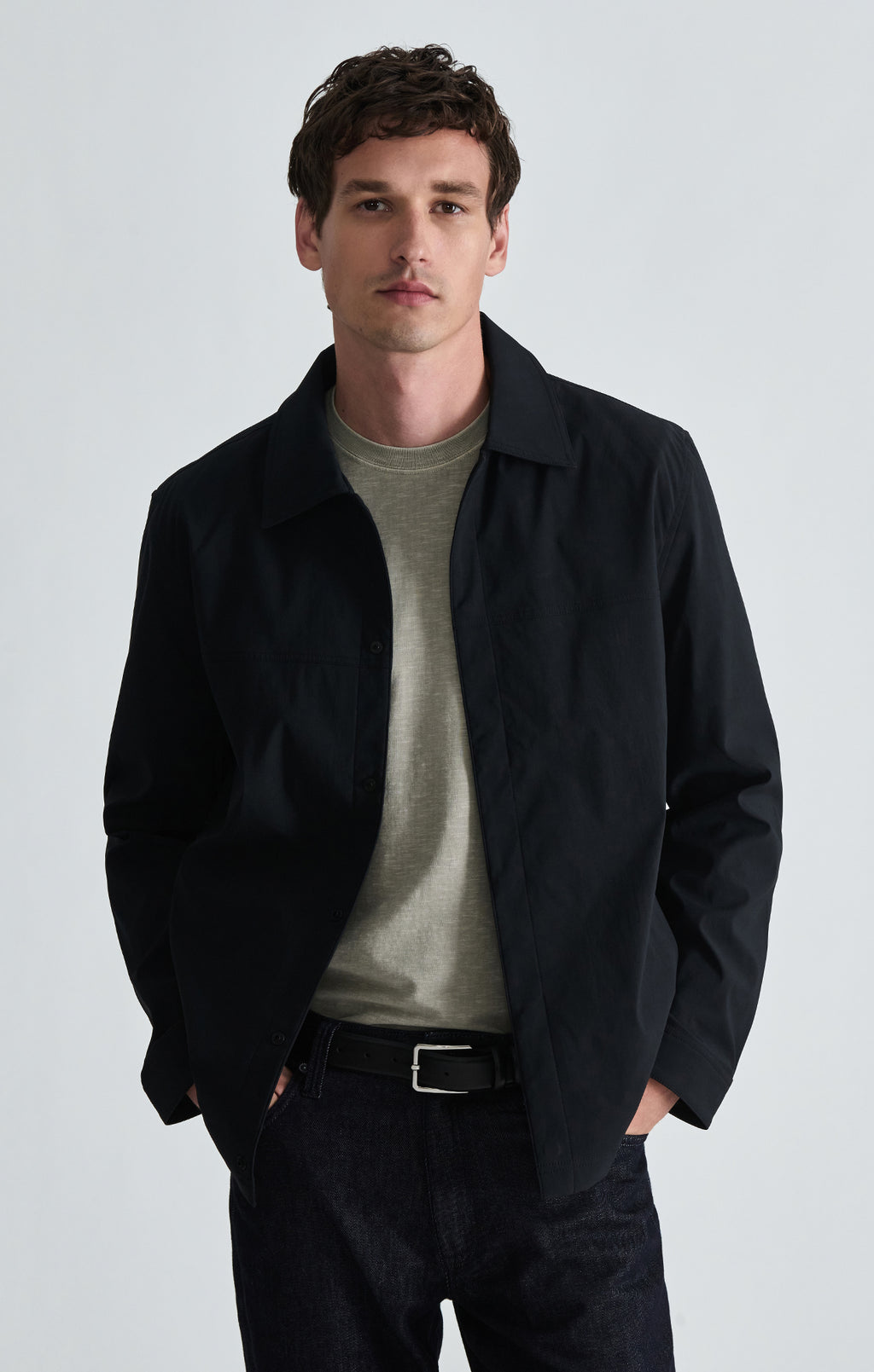 ZIP JACKET IN ANTHRACITE - Mavi Jeans