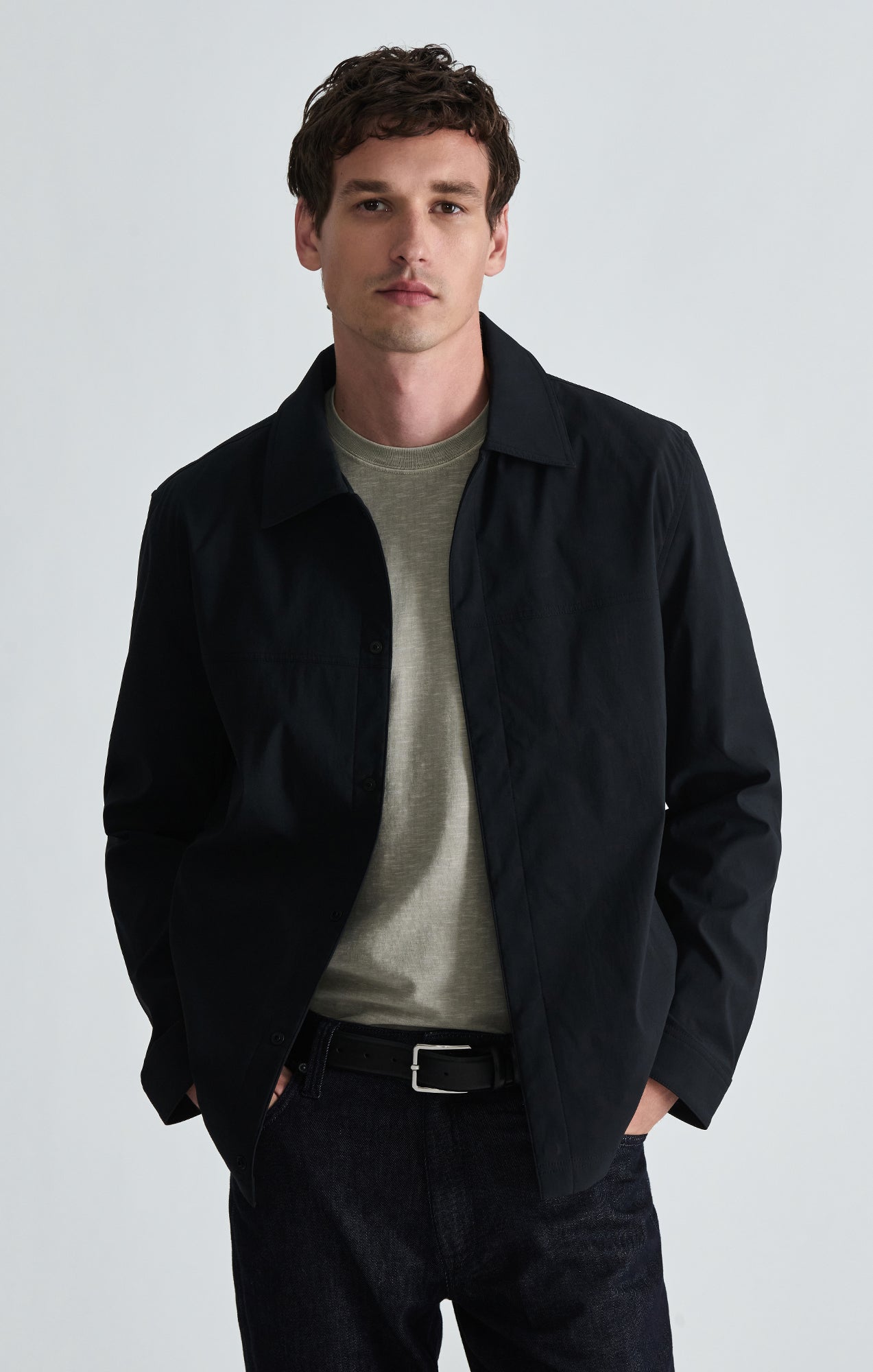 ZIP JACKET IN ANTHRACITE - Mavi Jeans