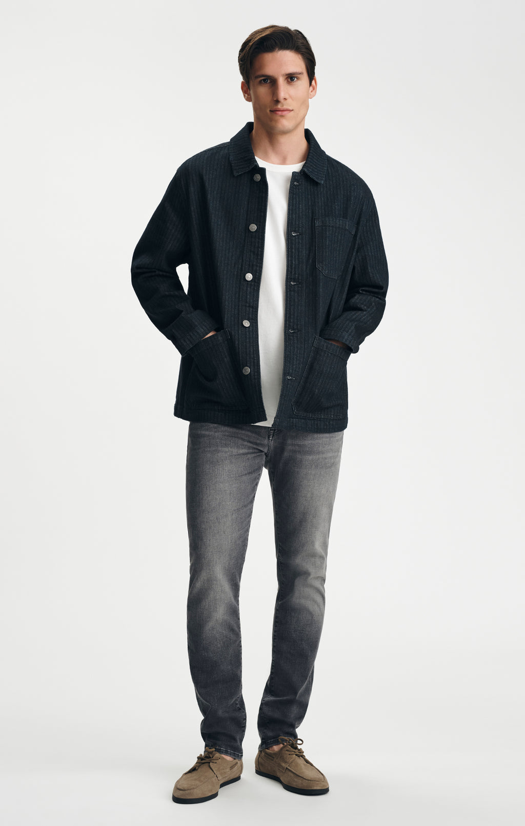 LEDGER DENIM JACKET IN INDIGO STRIPED MAVI PRO - Mavi Jeans