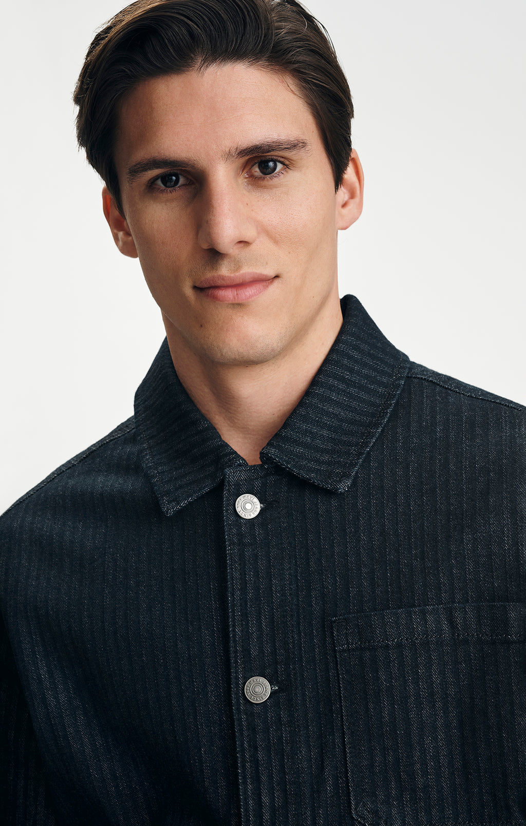 LEDGER DENIM JACKET IN INDIGO STRIPED MAVI PRO - Mavi Jeans