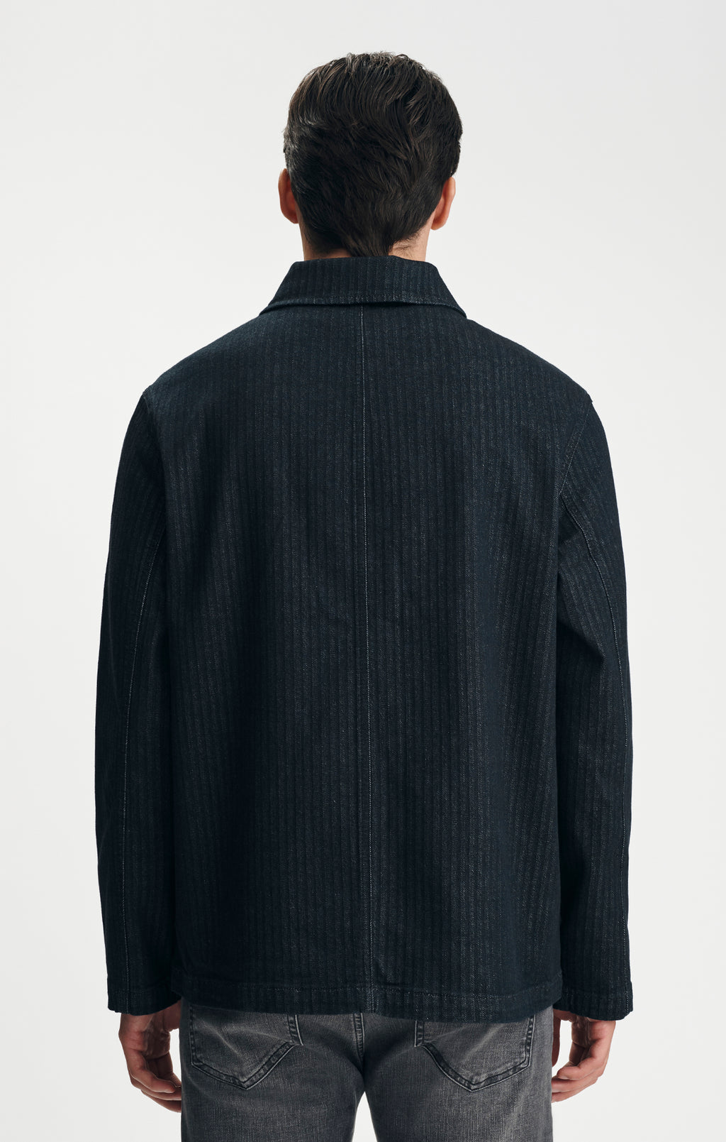 LEDGER DENIM JACKET IN INDIGO STRIPED MAVI PRO - Mavi Jeans