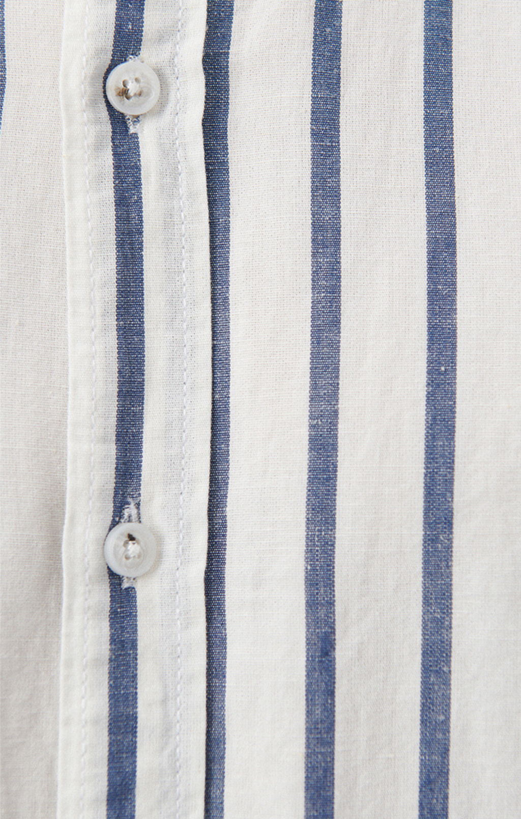STRIPED BUTTON-UP LONG SLEEVE SHIRT IN DARK DENIM WHITE STRIPE - Mavi Jeans