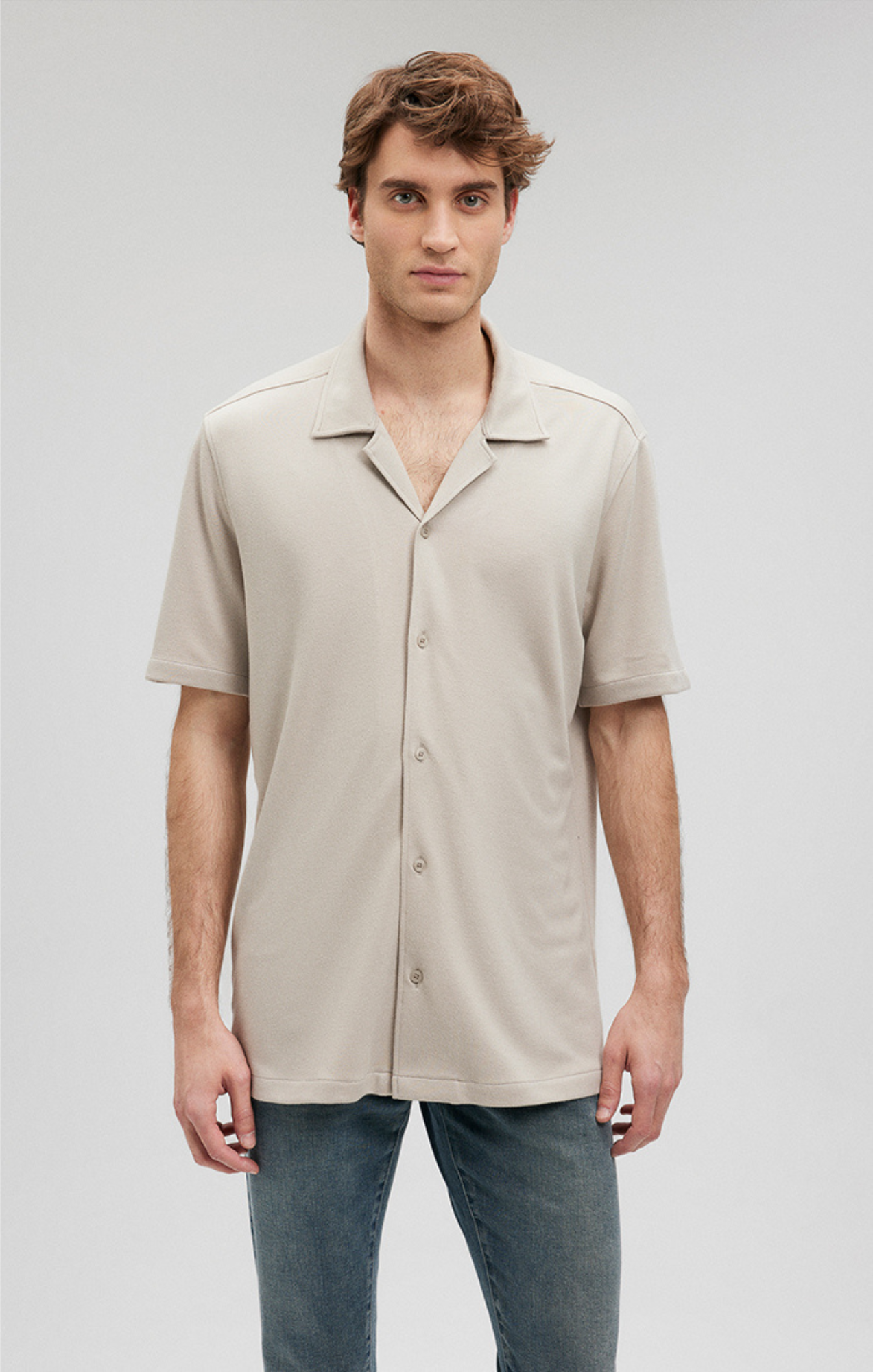 BUTTON-UP SHORT SLEEVE SHIRT IN MOONSTRUCK - Mavi Jeans