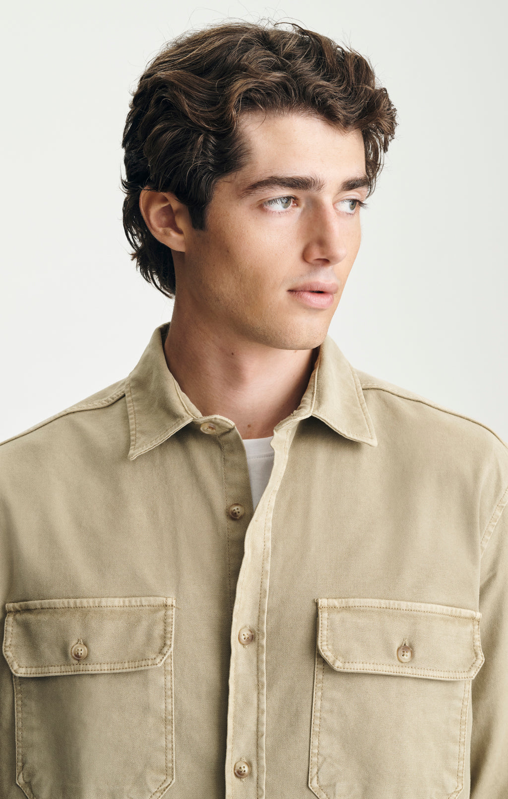 DOUBLE POCKET OVERSHIRT IN TWILL - Mavi Jeans