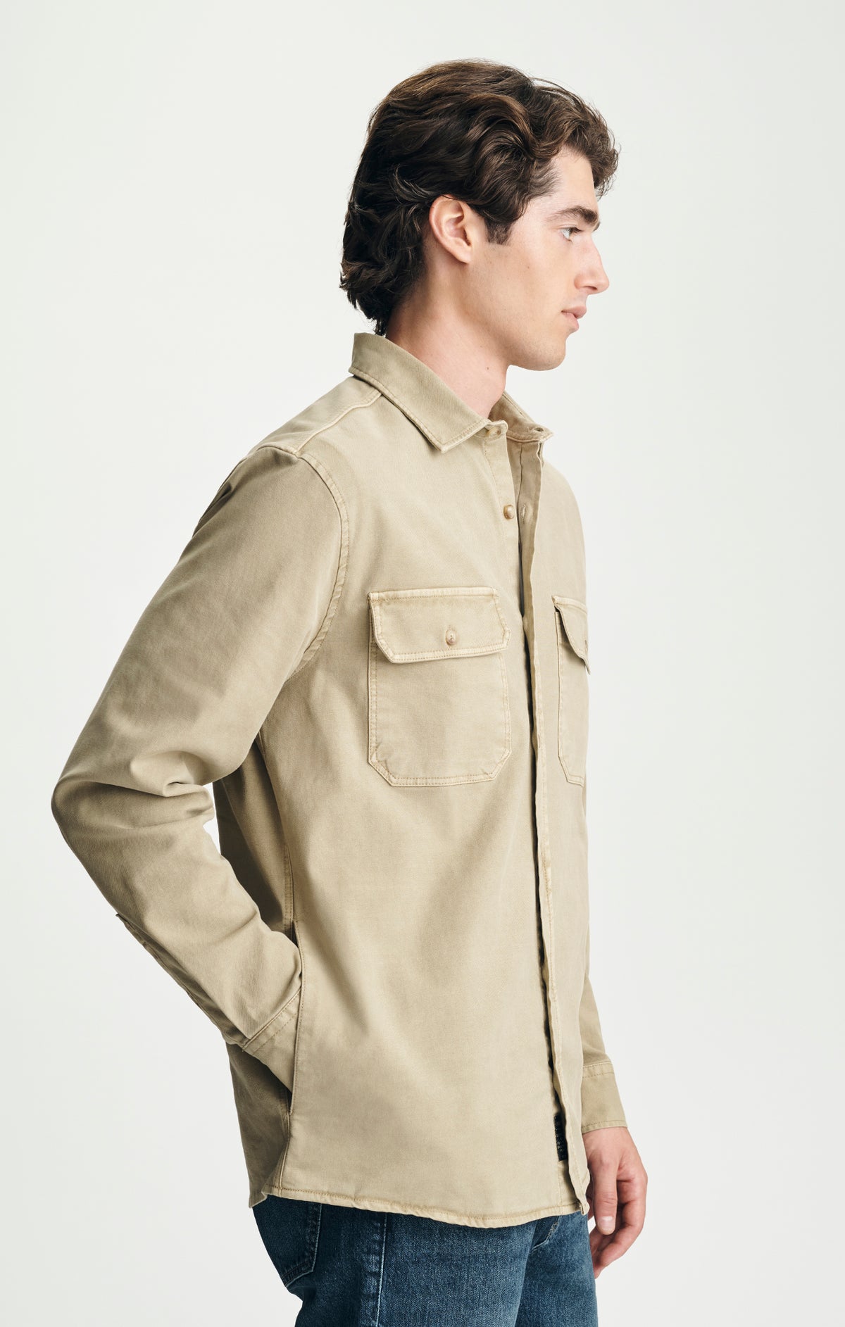 DOUBLE POCKET OVERSHIRT IN TWILL - Mavi Jeans