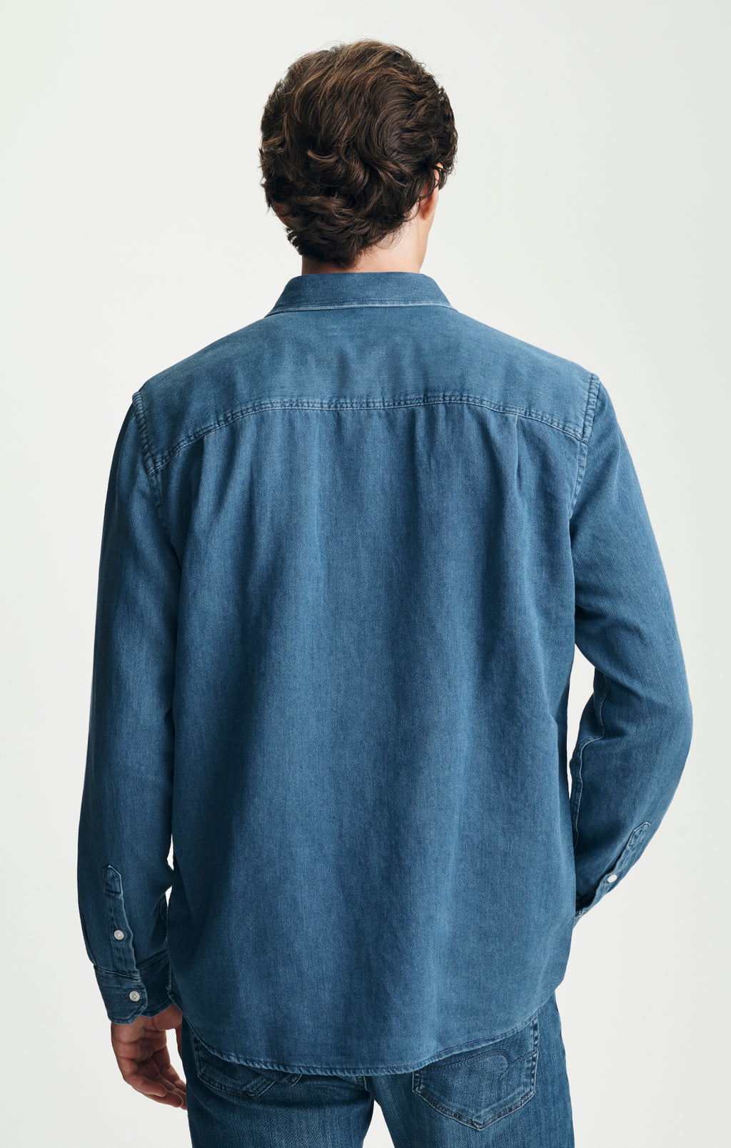 ONE POCKET BUTTON-UP SHIRT IN İNDIGO - Mavi Jeans