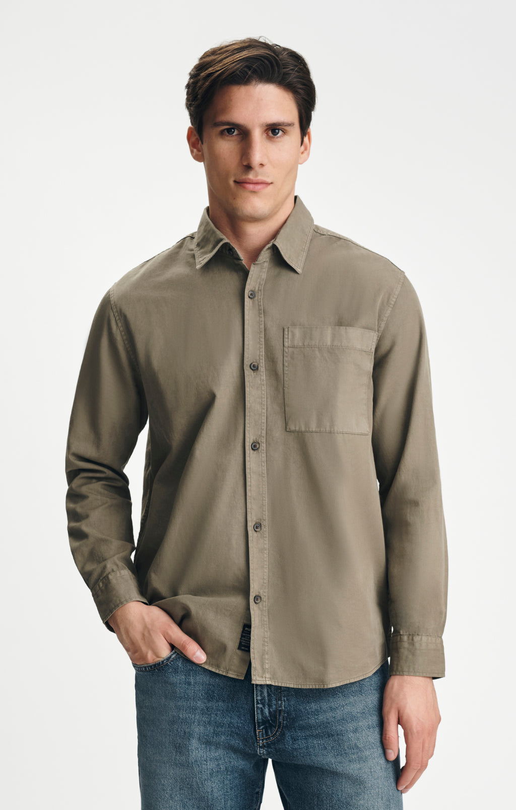 BUTTON-UP SHIRT IN BUNGEE CORD - Mavi Jeans