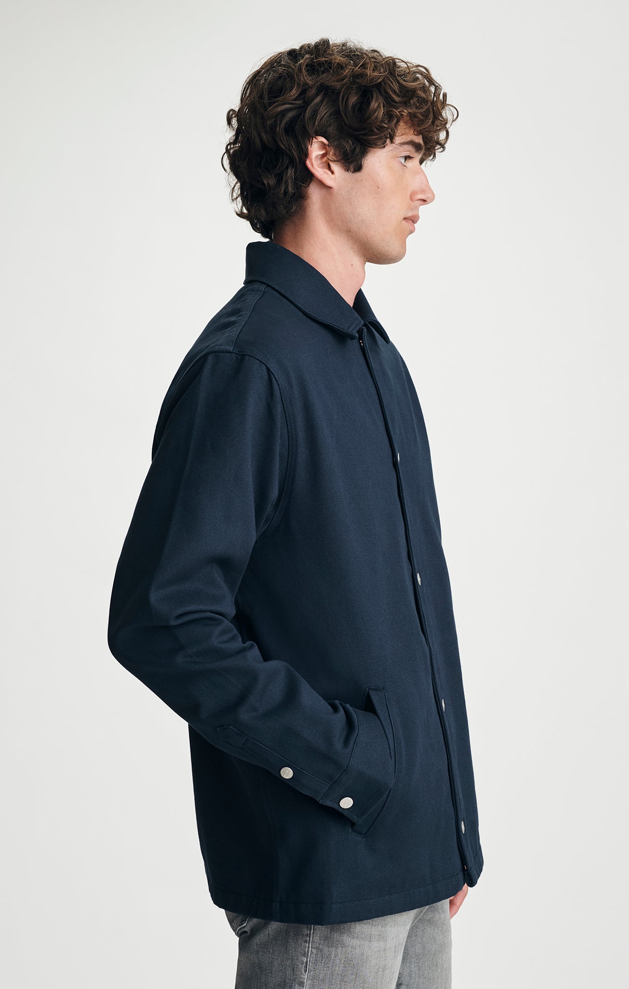 TWILL OVERSHIRT IN TOTAL ECLIPSE