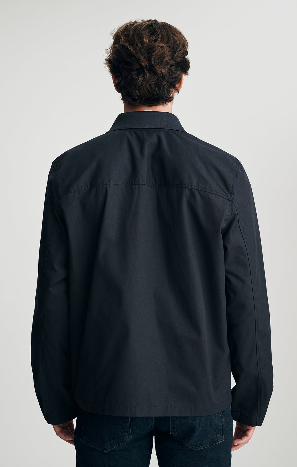 ZIP OVERSHIRT IN DARK NAVY - Mavi Jeans