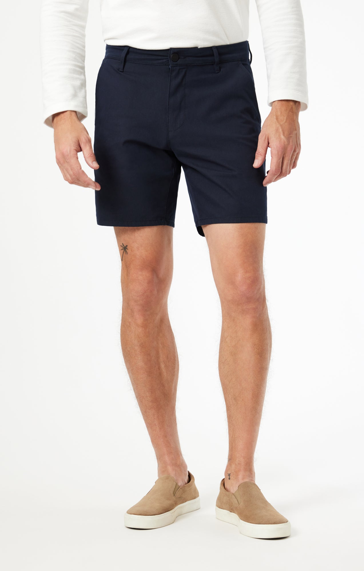 DARREN CHINO SHORTS IN NAVY TRUE MOVE - Mavi Jeans