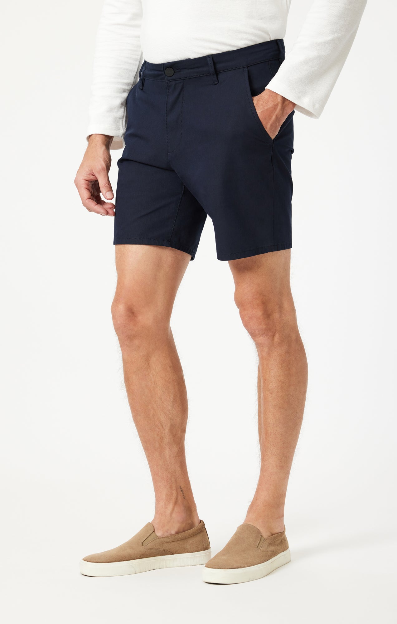 DARREN CHINO SHORTS IN NAVY TRUE MOVE - Mavi Jeans
