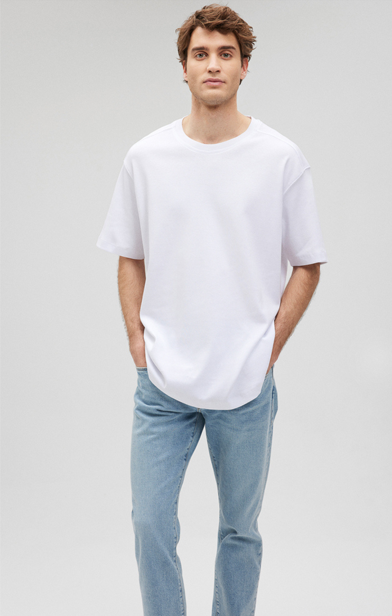 ESSENTIAL CREW NECK T-SHIRT IN WHITE - Mavi Jeans