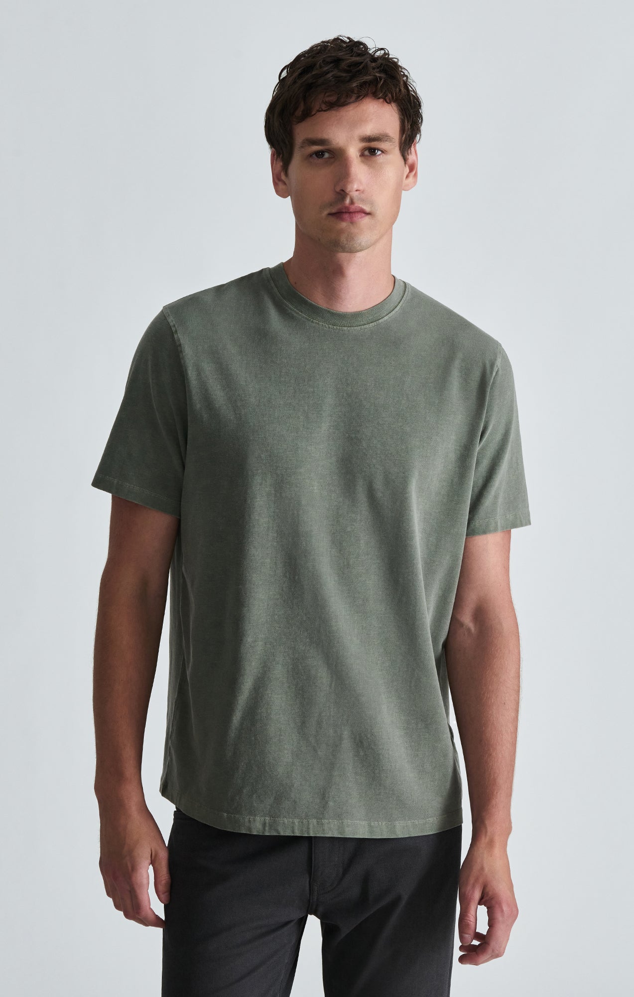 SOFT SLUB CREW NECK T-SHIRT IN BEETLE - Mavi Jeans