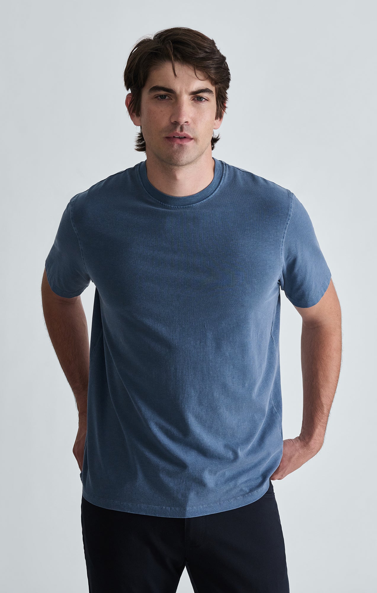 SOFT SLUB CREW NECK T-SHIRT IN VINTAGE INDIGO - Mavi Jeans