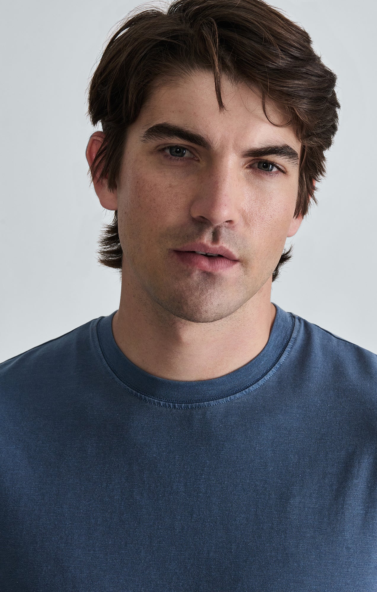 SOFT SLUB CREW NECK T-SHIRT IN VINTAGE INDIGO - Mavi Jeans