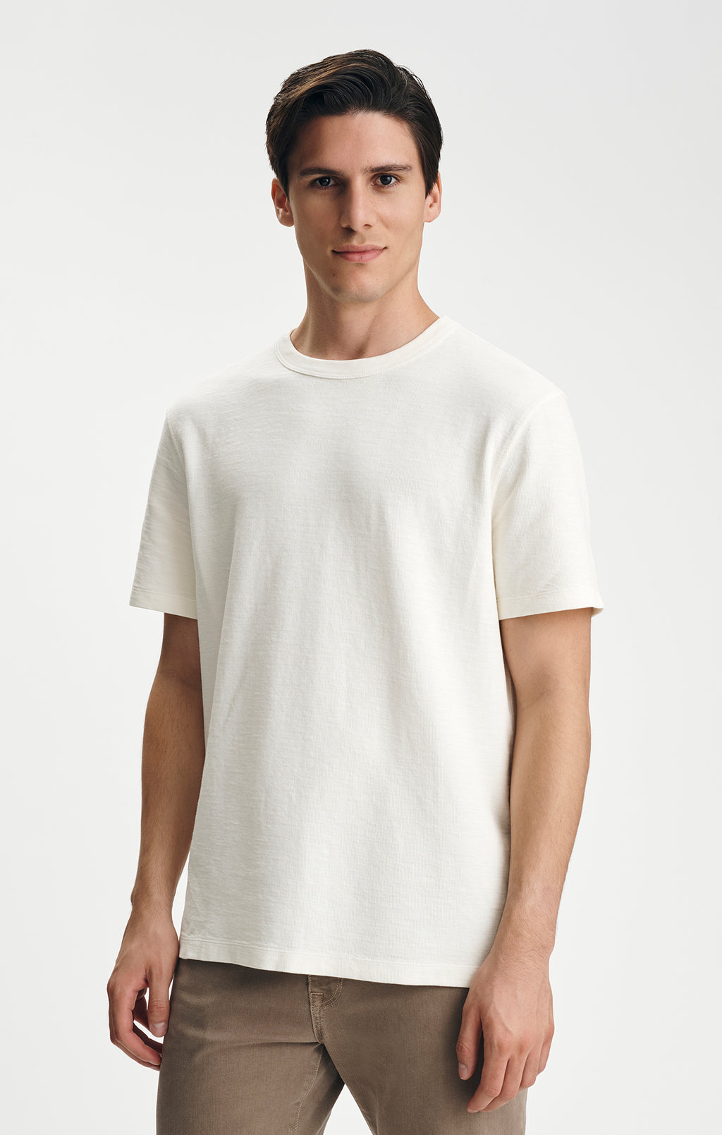 HERITAGE CREW NECK T-SHIRT IN EGRET - Mavi Jeans