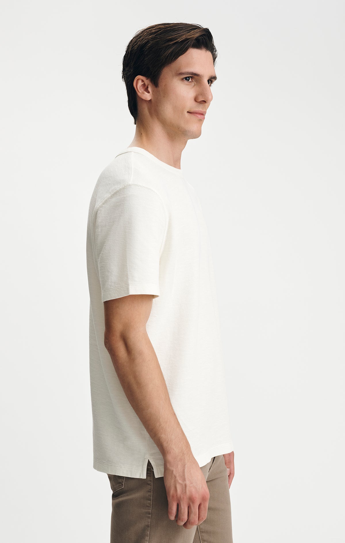 HERITAGE CREW NECK T-SHIRT IN EGRET - Mavi Jeans