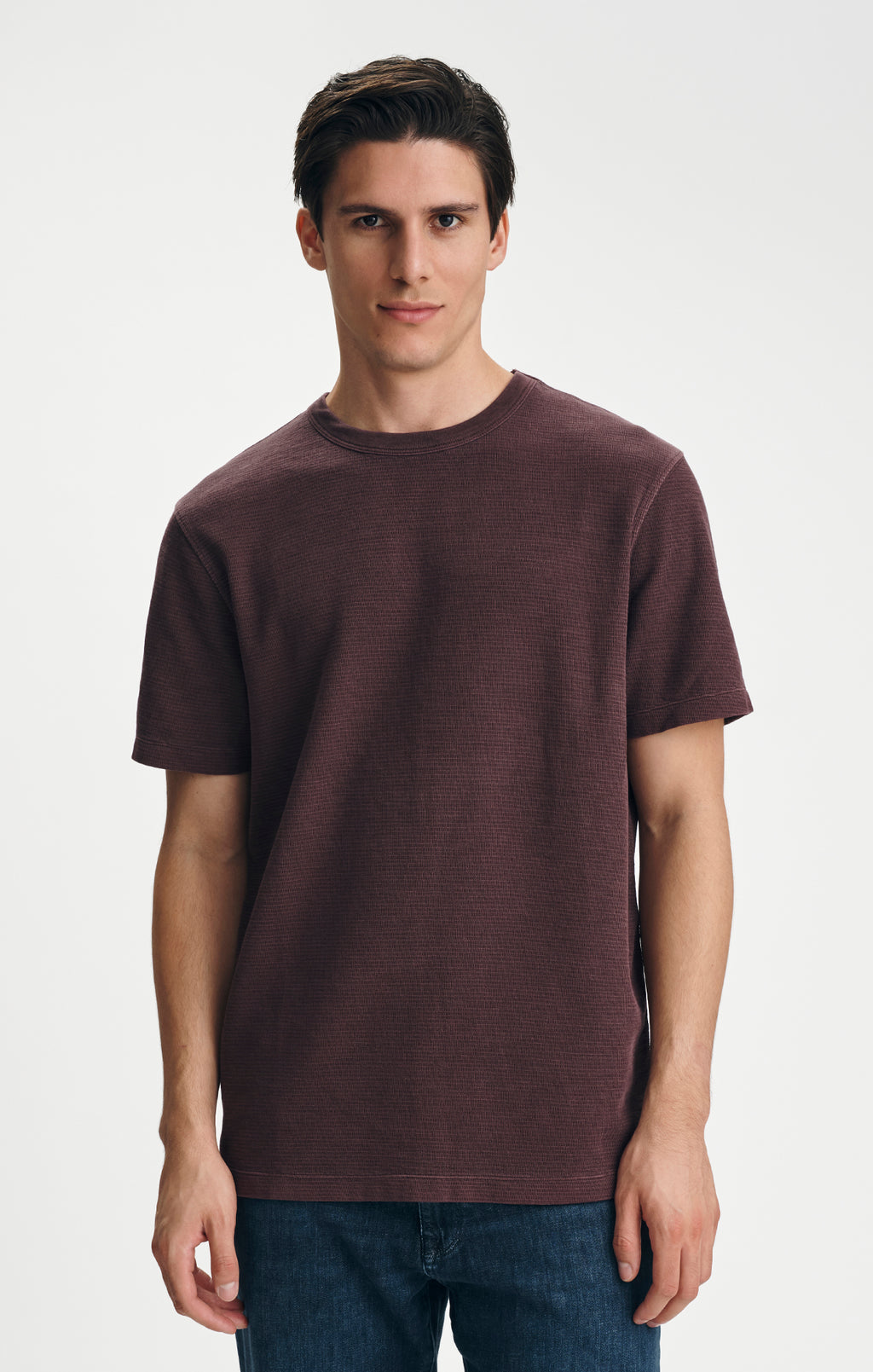 HERITAGE CREW NECK T-SHIRT IN FUDGE - Mavi Jeans