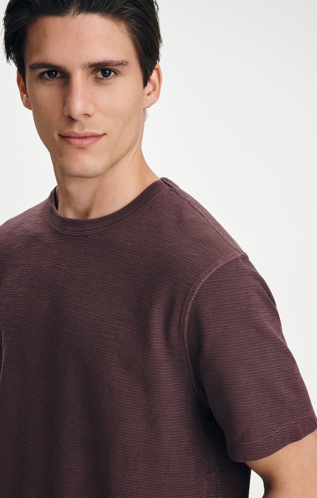 HERITAGE CREW NECK T-SHIRT IN FUDGE - Mavi Jeans