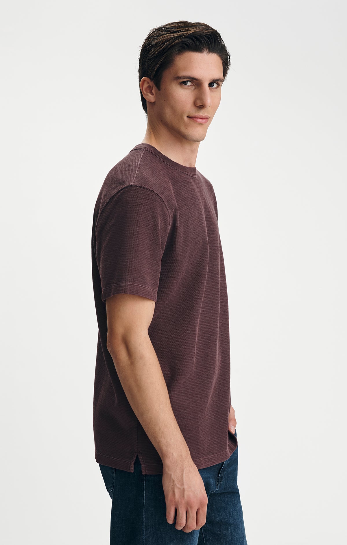 HERITAGE CREW NECK T-SHIRT IN FUDGE - Mavi Jeans