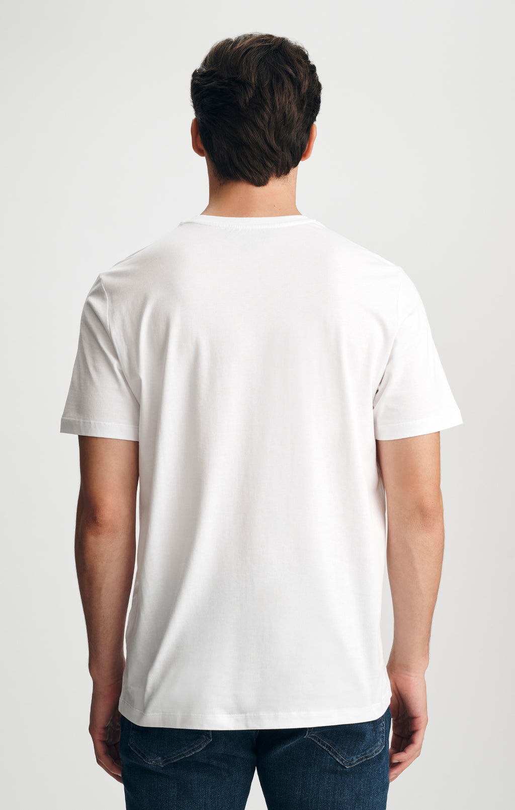 PIMA CREW NECK T-SHIRT IN WHITE - Mavi Jeans
