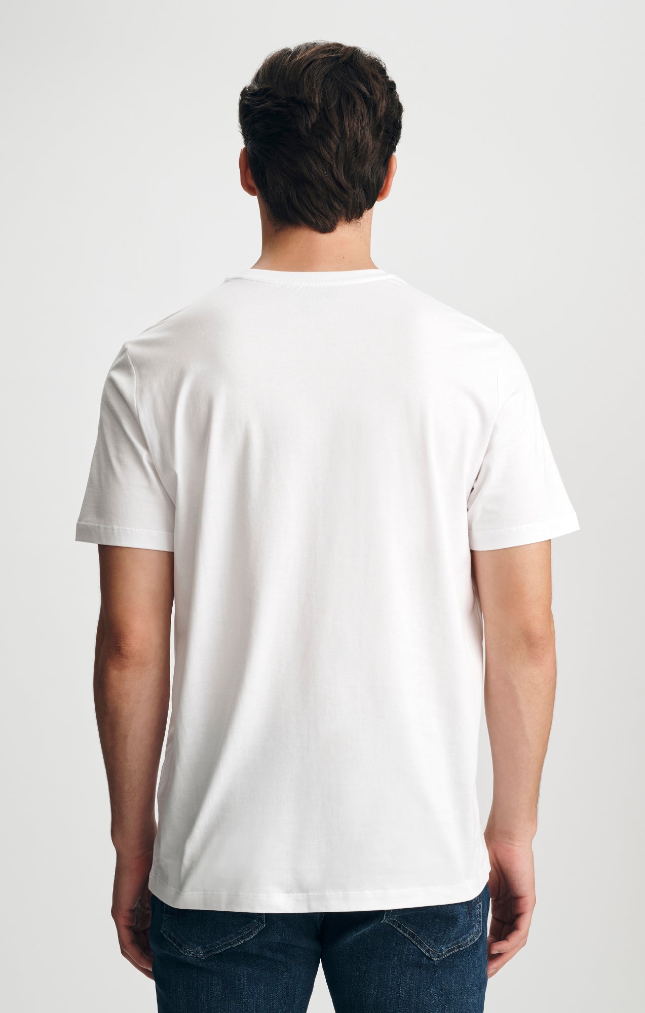 PIMA CREW NECK T-SHIRT IN WHITE - Mavi Jeans