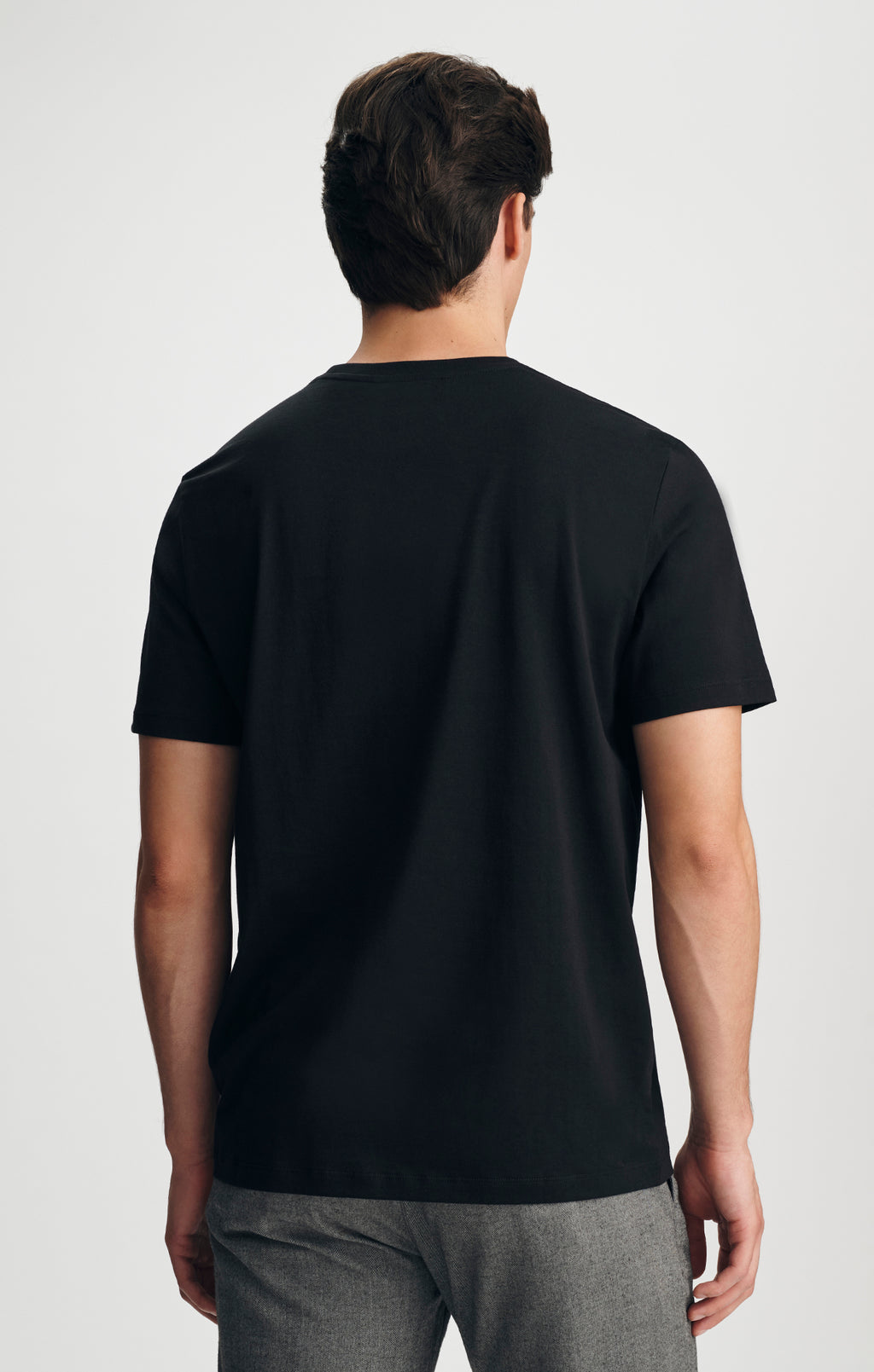 PIMA CREW NECK T-SHIRT IN BLACK - Mavi Jeans